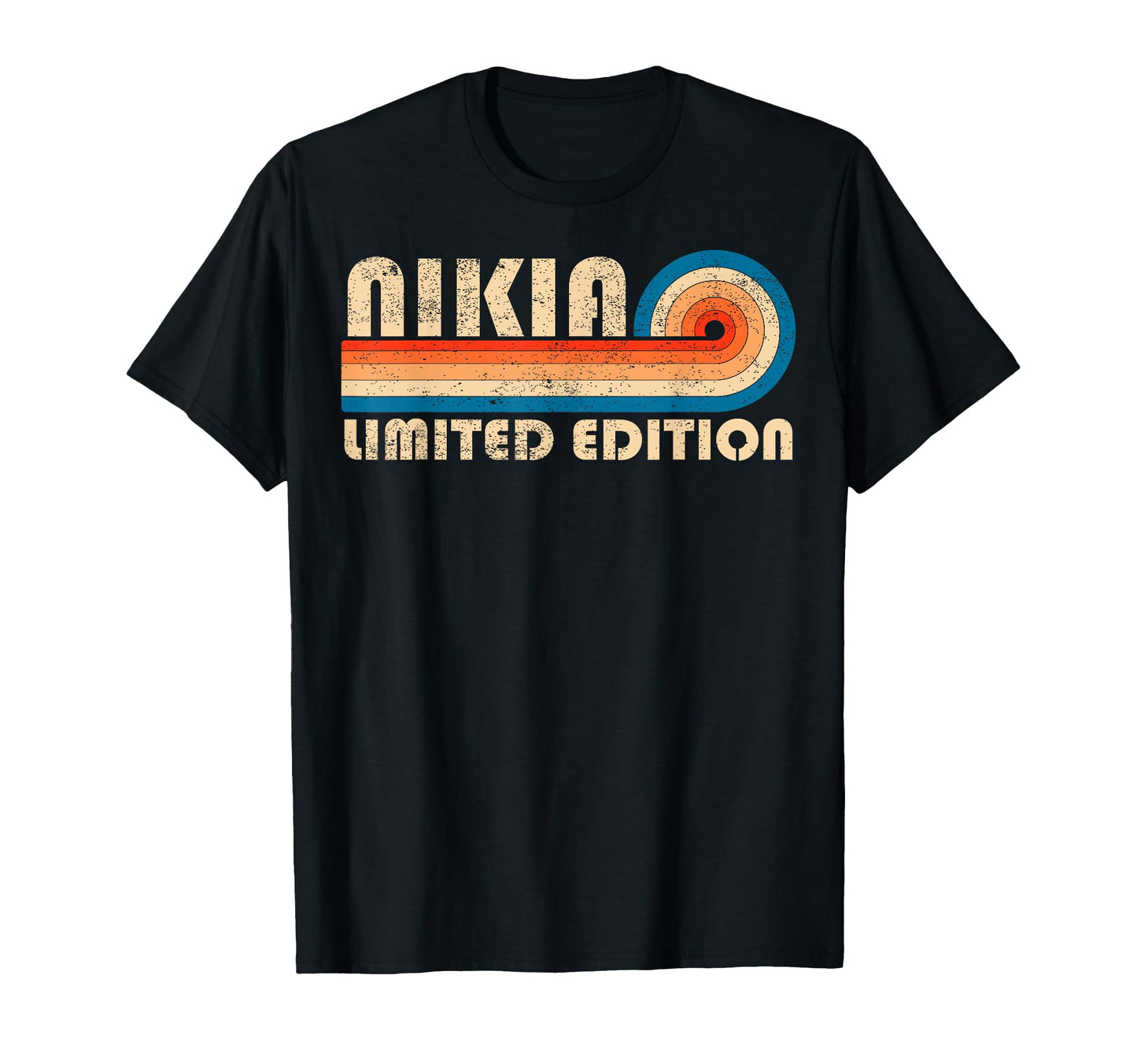 Nikia 70S 80S Sunset Stripe T-Shirt - Unique Graphic Unisex - T-Shirt, Sweatshirt, Hoodie
