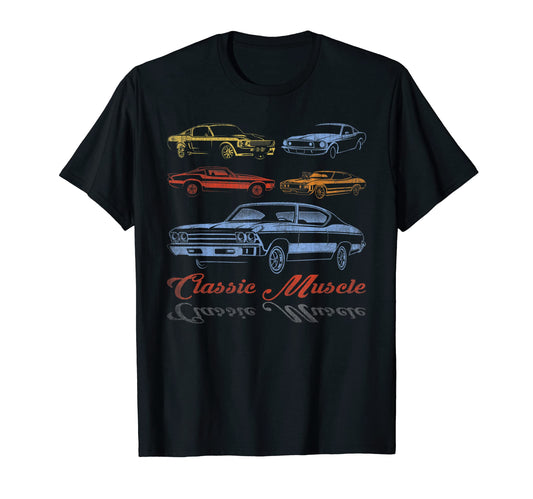 American Car Iron Muscle Vehicle T-Shirt - Graphic Print for Adults - T-Shirt, Sweatshirt, Hoodie