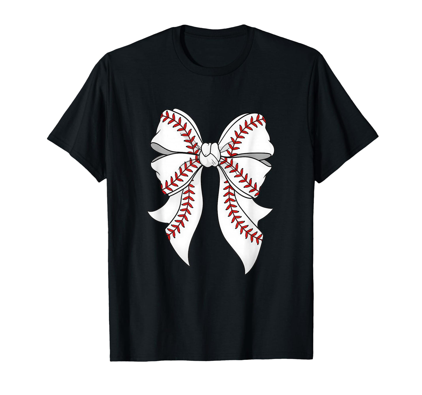 Baseball Coquette Bow Baseball Mama T-Shirt - Custom Art Print for Adults - T-Shirt, Sweatshirt, Hoodie