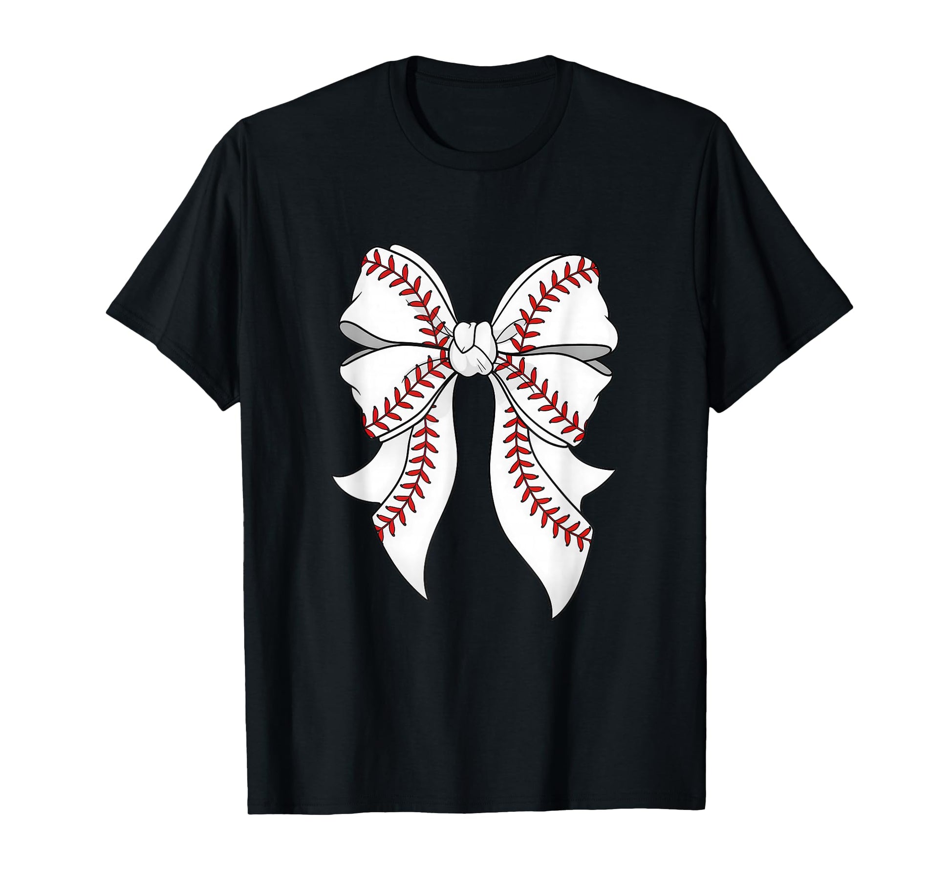 Baseball Coquette Bow Baseball Mama T-Shirt - Custom Art Print for Adults - T-Shirt, Sweatshirt, Hoodie