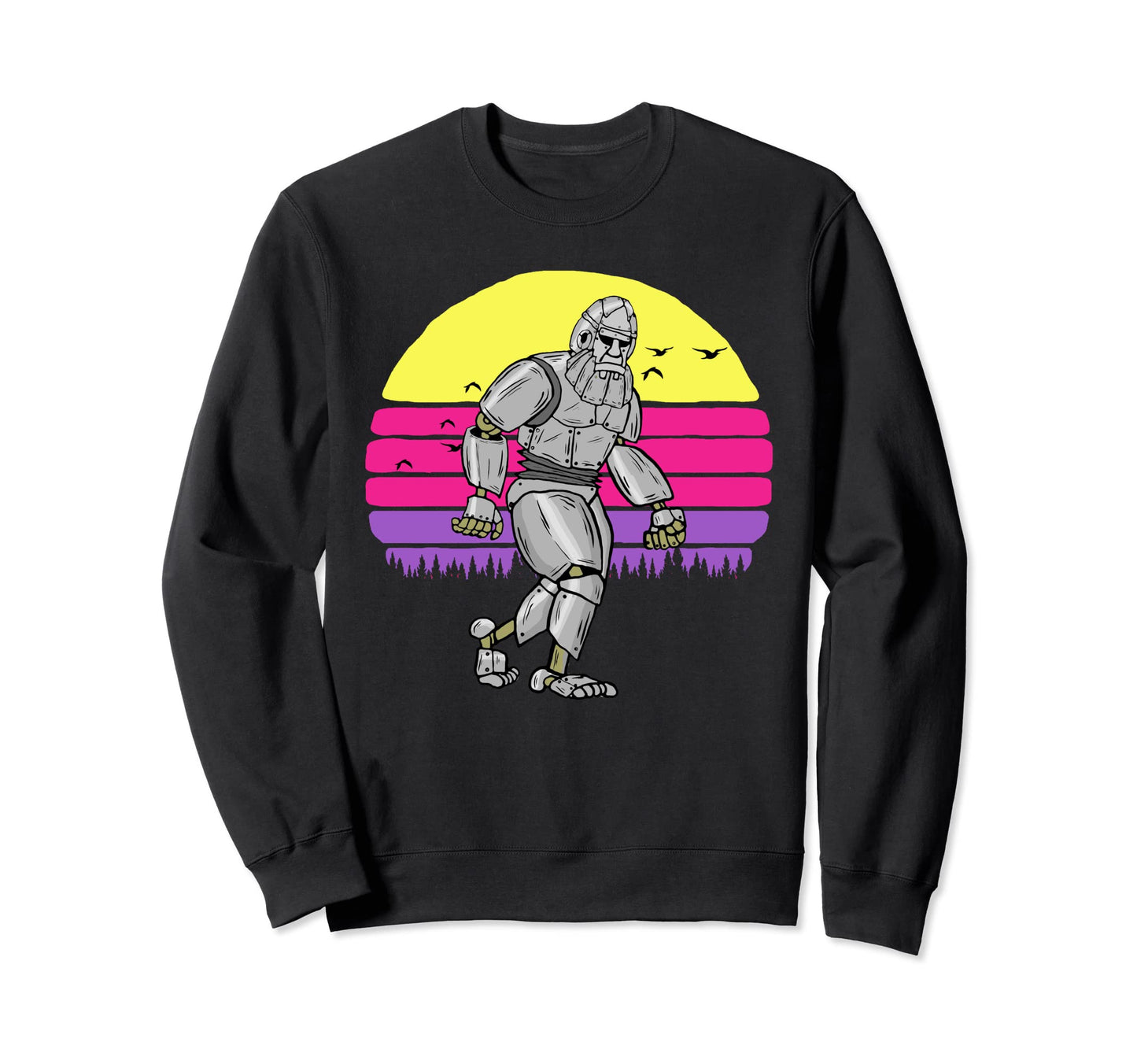 Robot Bigfoot Funny Sasquatch Futuristic Sweatshirt - Graphic Print Unisex - T-Shirt, Sweatshirt, Hoodie