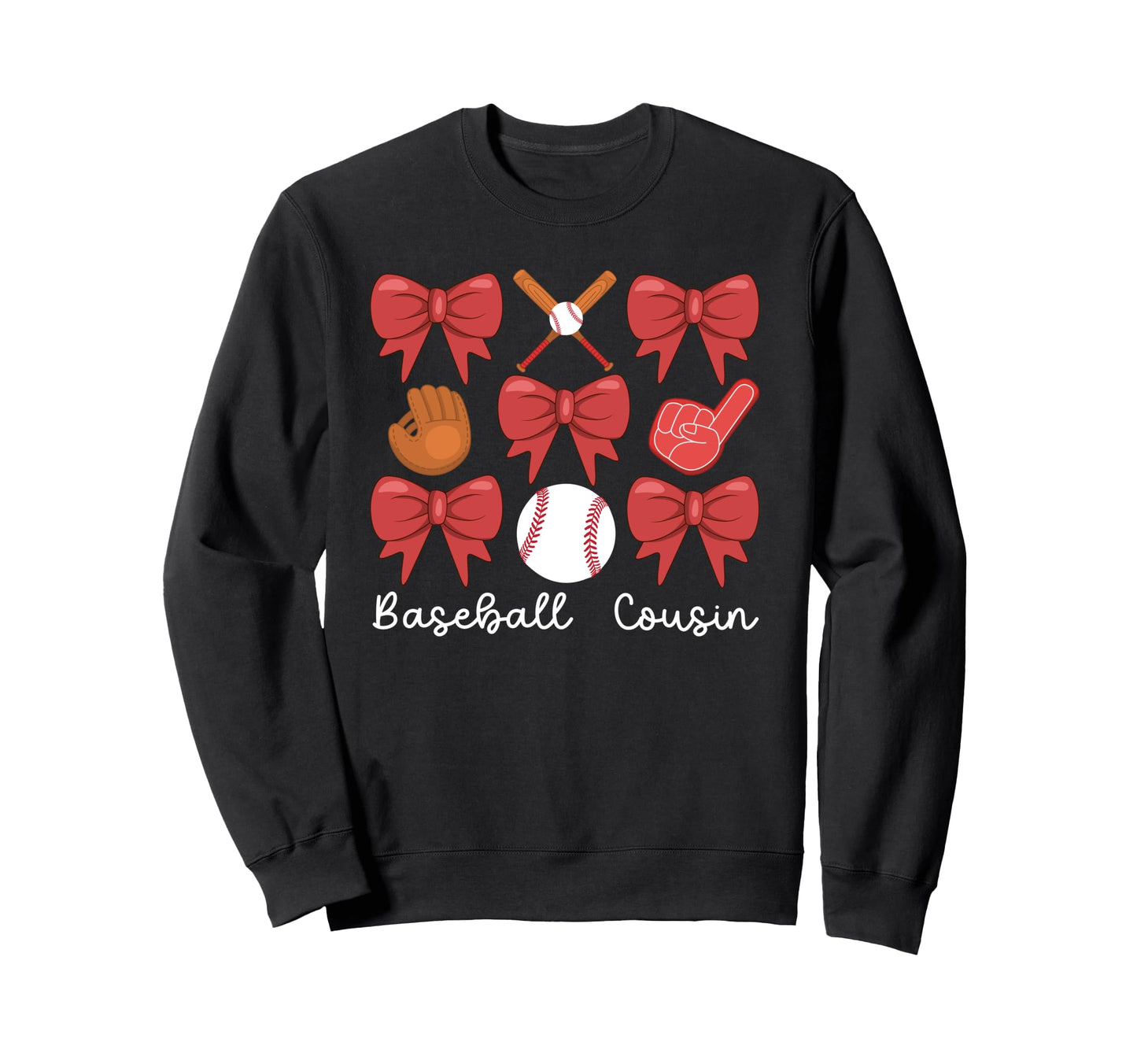 Baseball Cousin Baseball Player Sweatshirt - Unique Graphic Men Women - T-Shirt, Sweatshirt, Hoodie