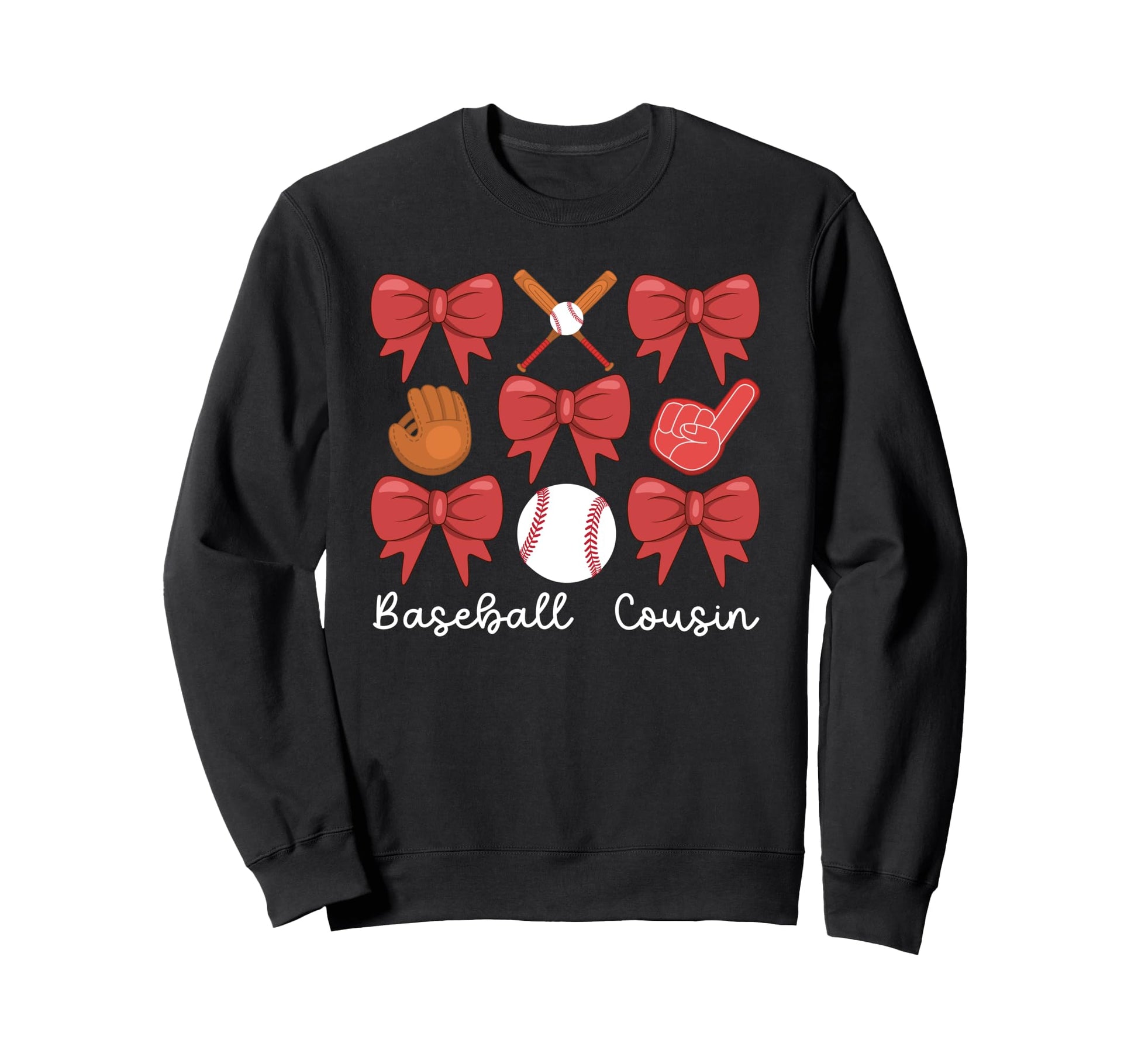 Baseball Cousin Baseball Player Sweatshirt - Unique Graphic Men Women - T-Shirt, Sweatshirt, Hoodie