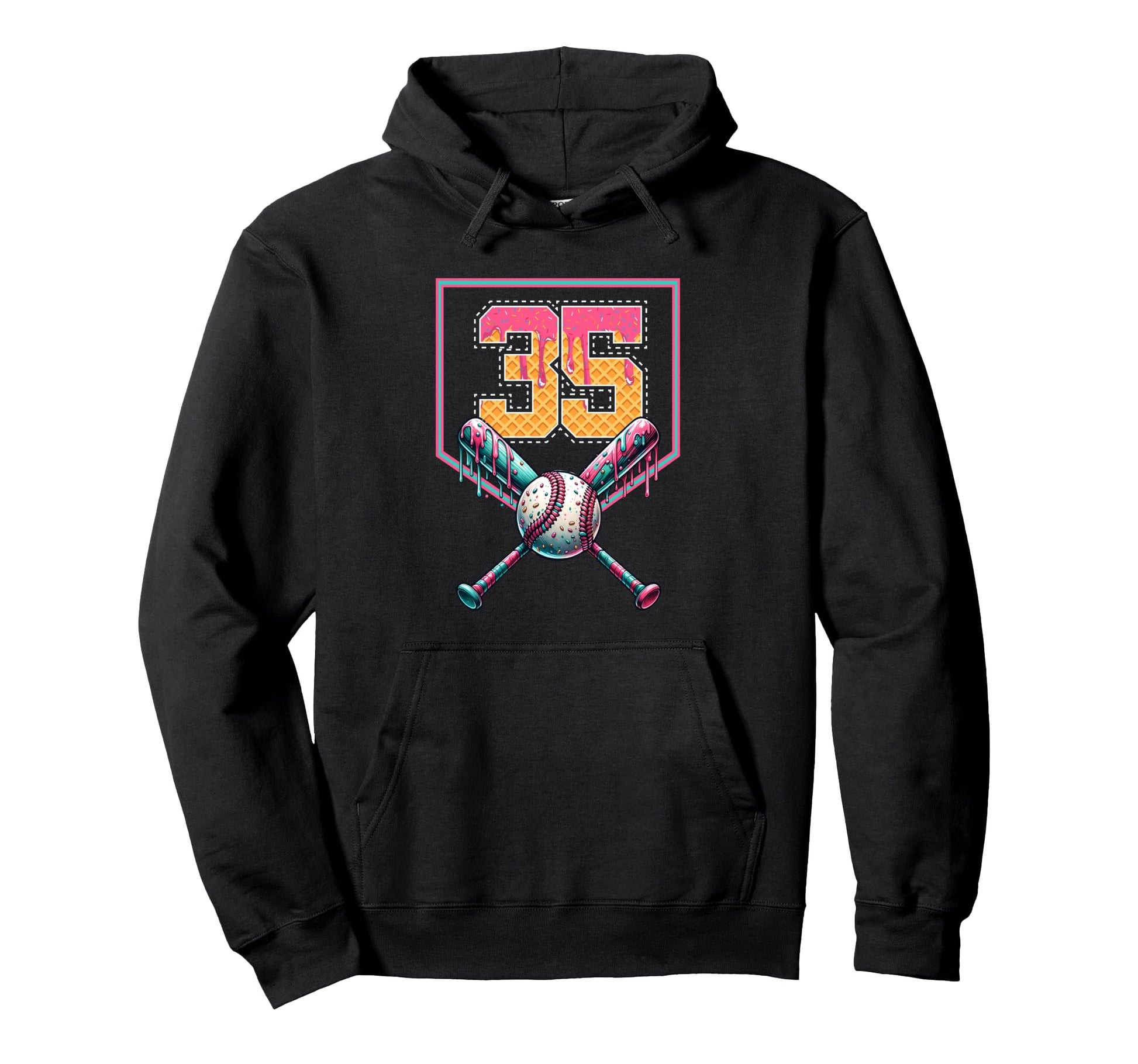 Baseball Drip Number 35 Player Or 35Th Hoodie - Streetwear Style Unisex - T-Shirt, Sweatshirt, Hoodie