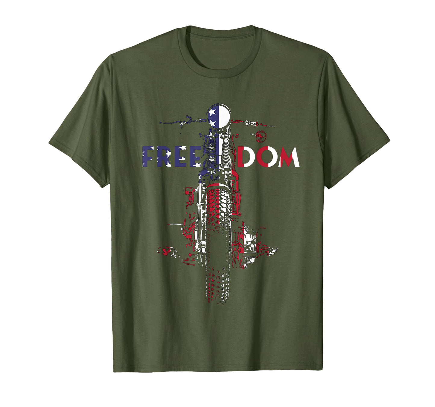 Freedom Usa Flag Springer Bobber Hd T-Shirt - Minimalist Print Men Women - T-Shirt, Sweatshirt, Hoodie