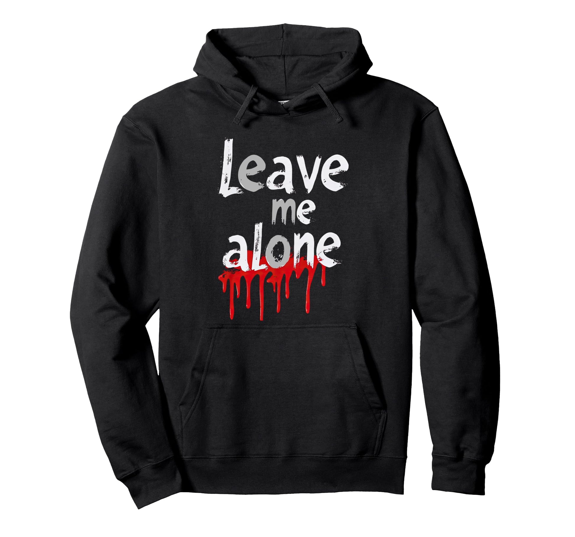 Leave Me Alone Y2K Emo Aesthetic Hoodie - Streetwear Style Men Women - T-Shirt, Sweatshirt, Hoodie