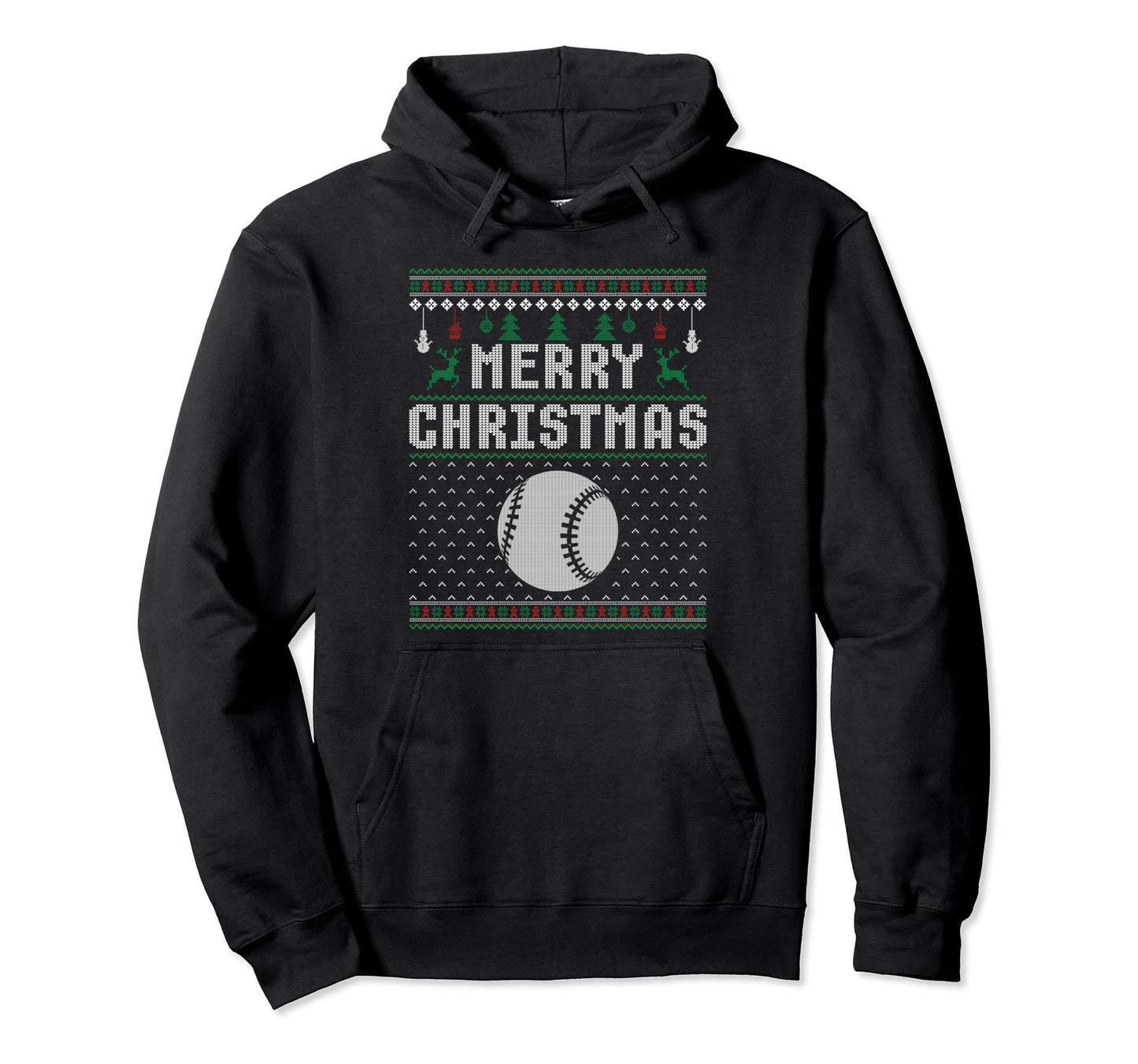 Baseball Ugly Sweaters Funny Hoodie - Minimalist Print Men Women - T-Shirt, Sweatshirt, Hoodie