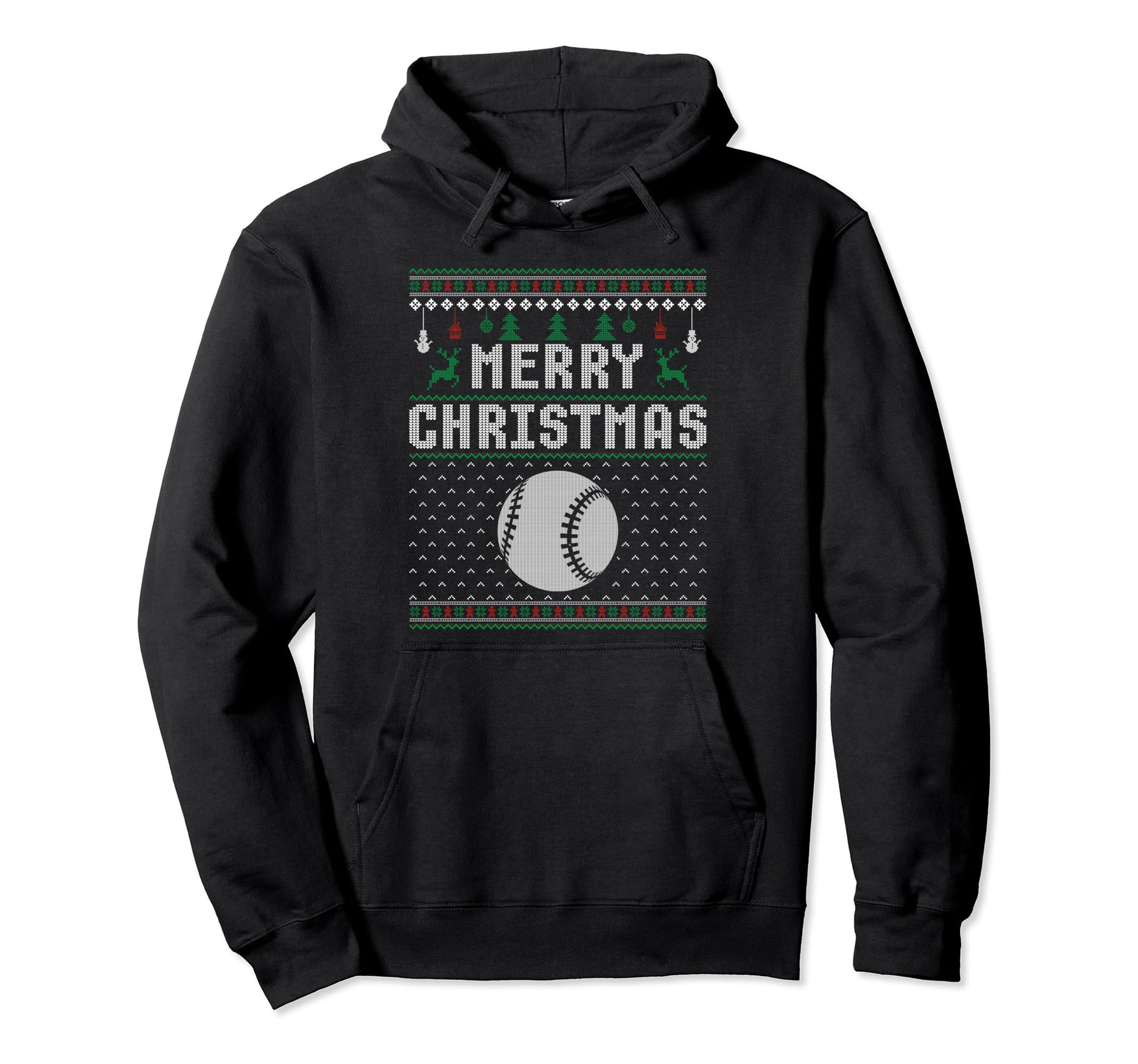 Baseball Ugly Sweaters Funny Hoodie - Minimalist Print Men Women - T-Shirt, Sweatshirt, Hoodie