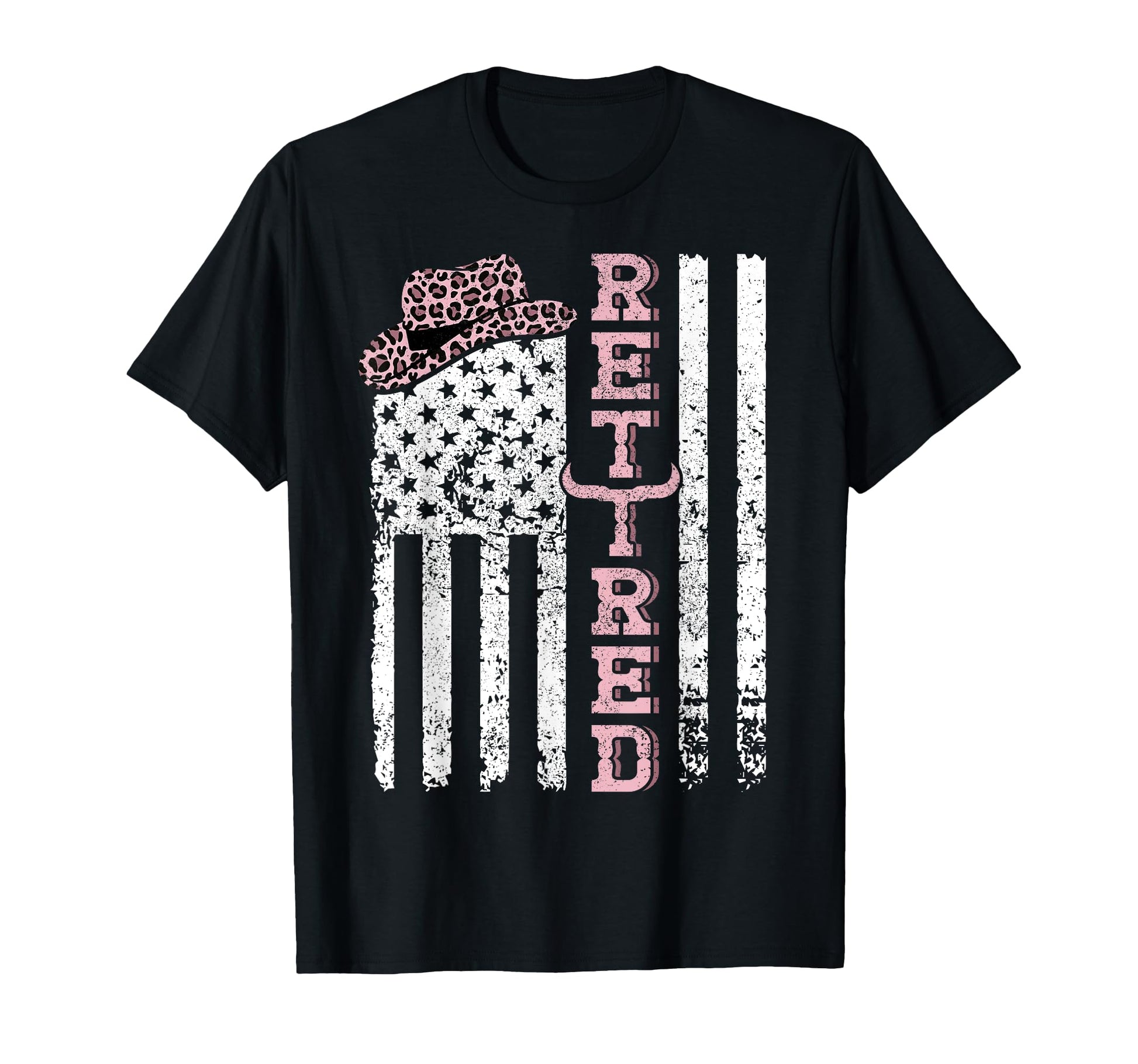 Usa Flag Western Happy Retirement T-Shirt - Streetwear Style Men Women - T-Shirt, Sweatshirt, Hoodie