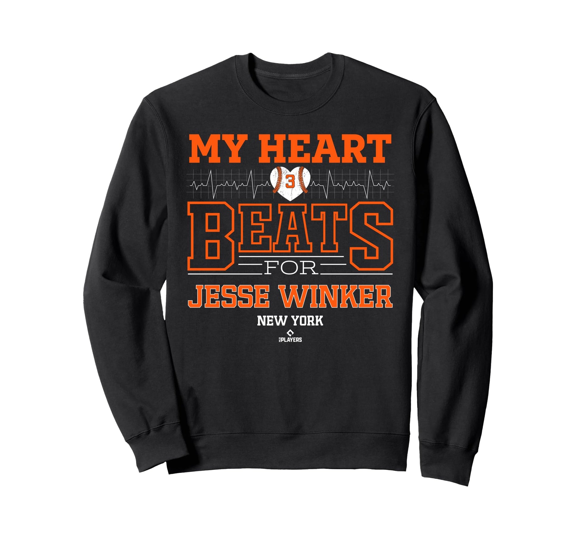 My Heart Beats Jesse Winker New Sweatshirt - Custom Art Print for Adults - T-Shirt, Sweatshirt, Hoodie