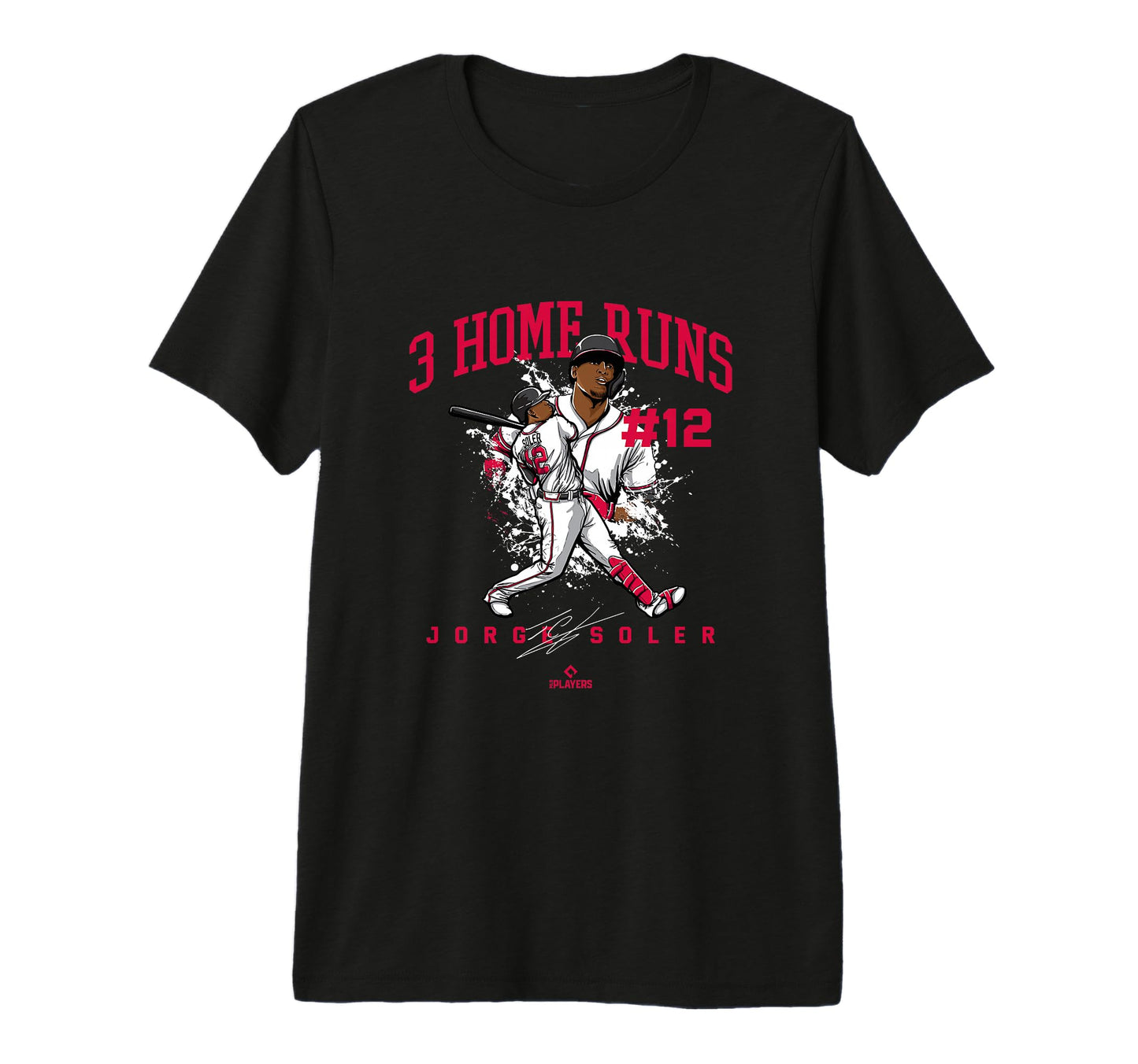 3 Home Runs Jorge Soler Mlbpa Baseball Fan T-Shirt - Unique Graphic Unisex - T-Shirt, Sweatshirt, Hoodie