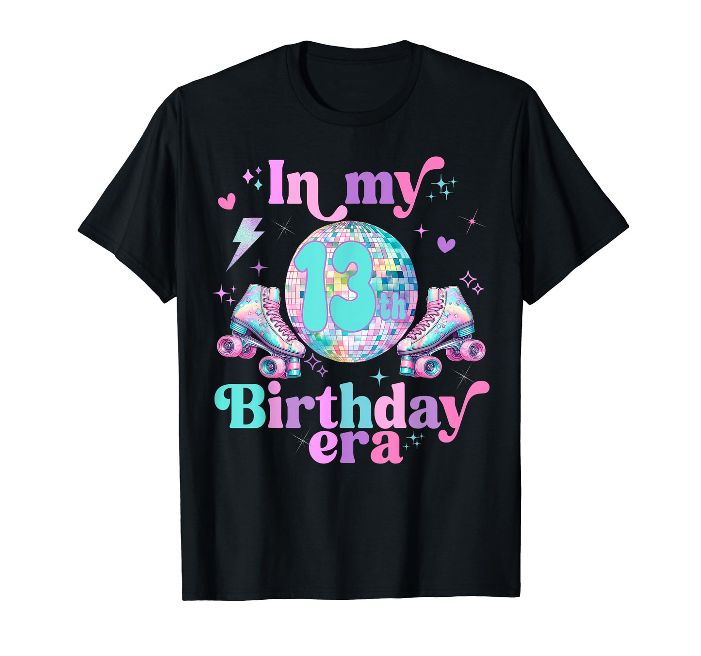 Roller Skates Birthday Disco Ball Sweatshirt - Fun Novelty Design Unisex - T-Shirt, Sweatshirt, Hoodie