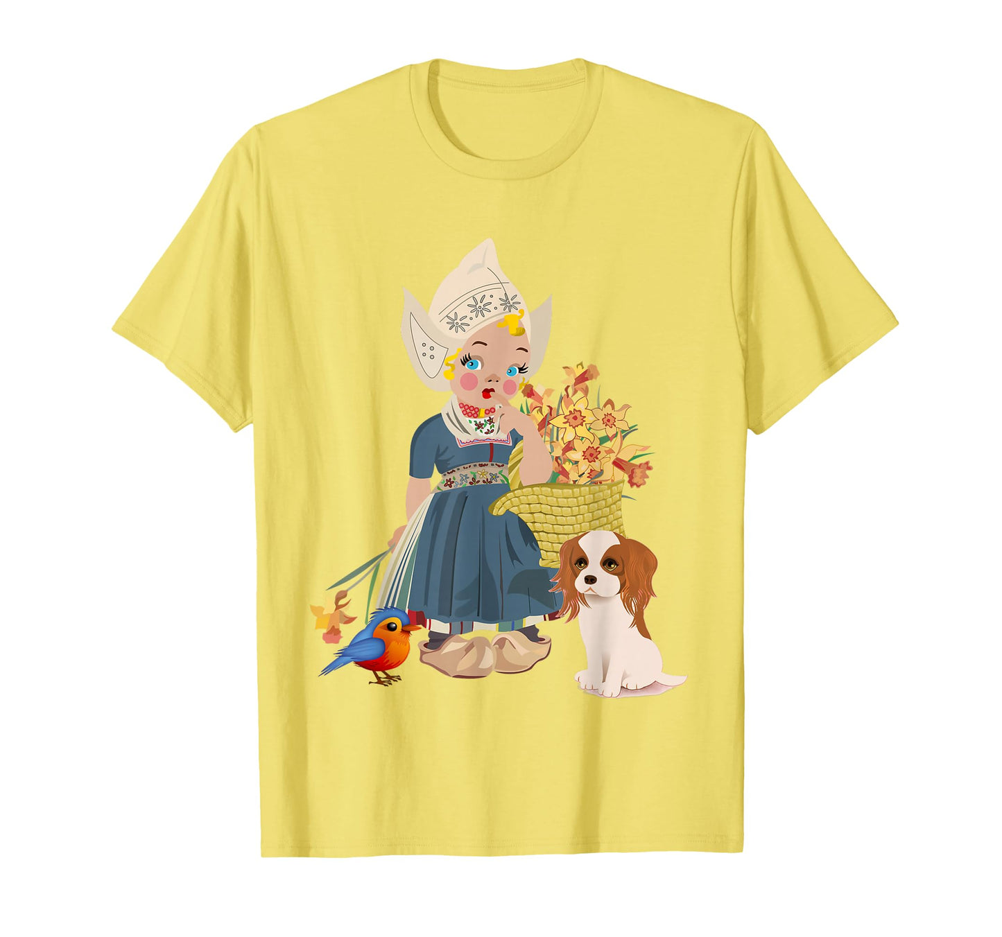 Dutch National Costume Her Flowers T-Shirt - Unique Graphic Unisex - T-Shirt, Sweatshirt, Hoodie