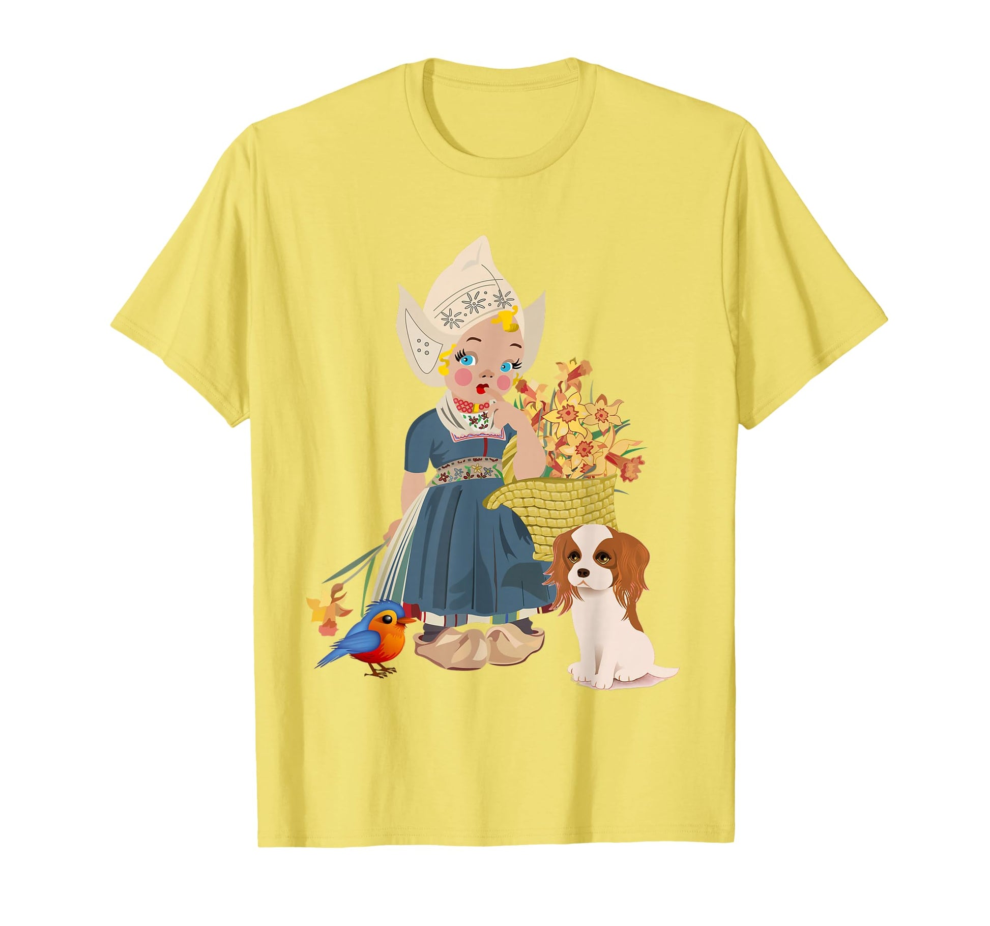 Dutch National Costume Her Flowers T-Shirt - Unique Graphic Unisex - T-Shirt, Sweatshirt, Hoodie