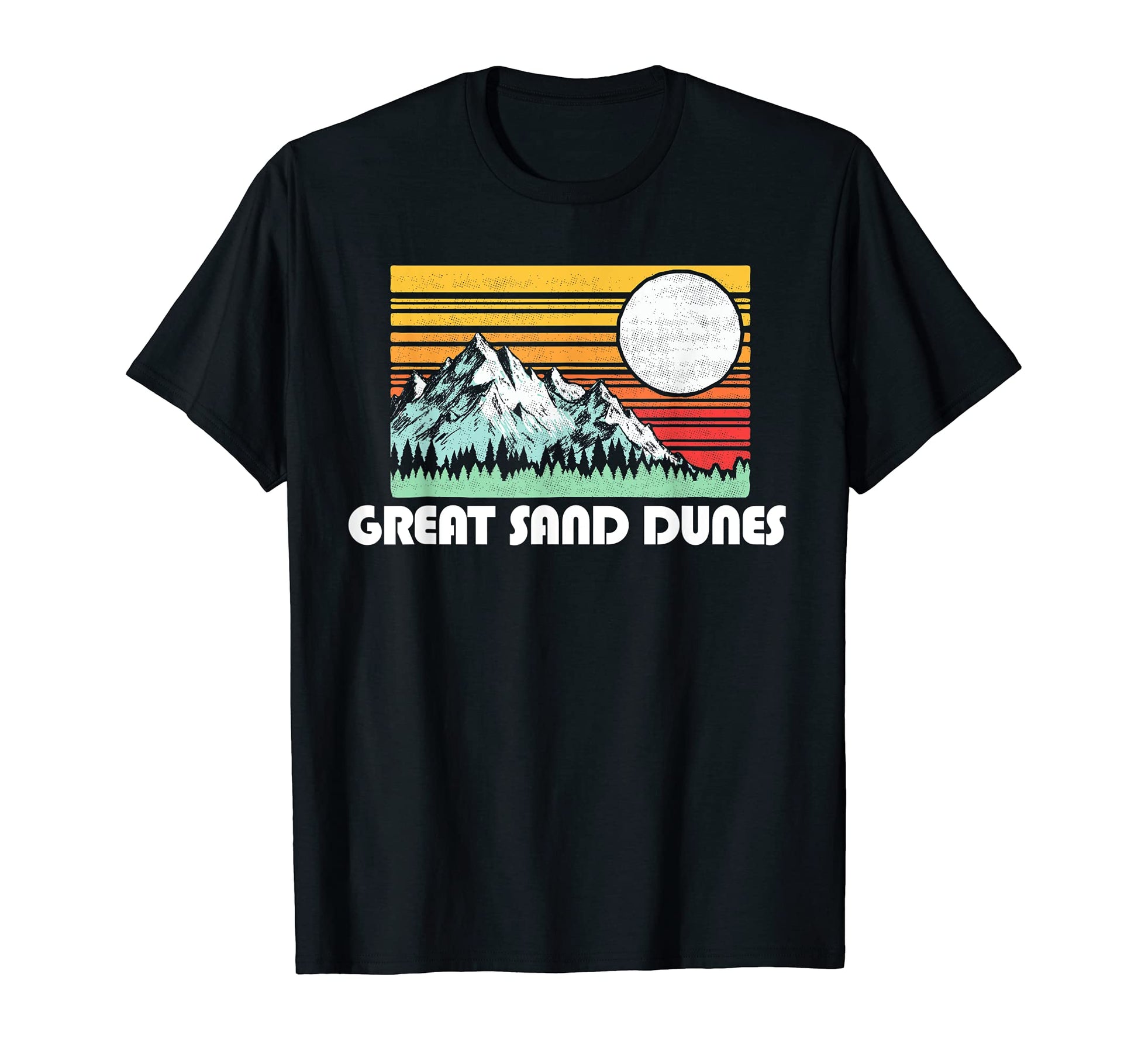 Great Sand Dunes National Park Mountains Sun T-Shirt - Graphic Print Unisex - T-Shirt, Sweatshirt, Hoodie
