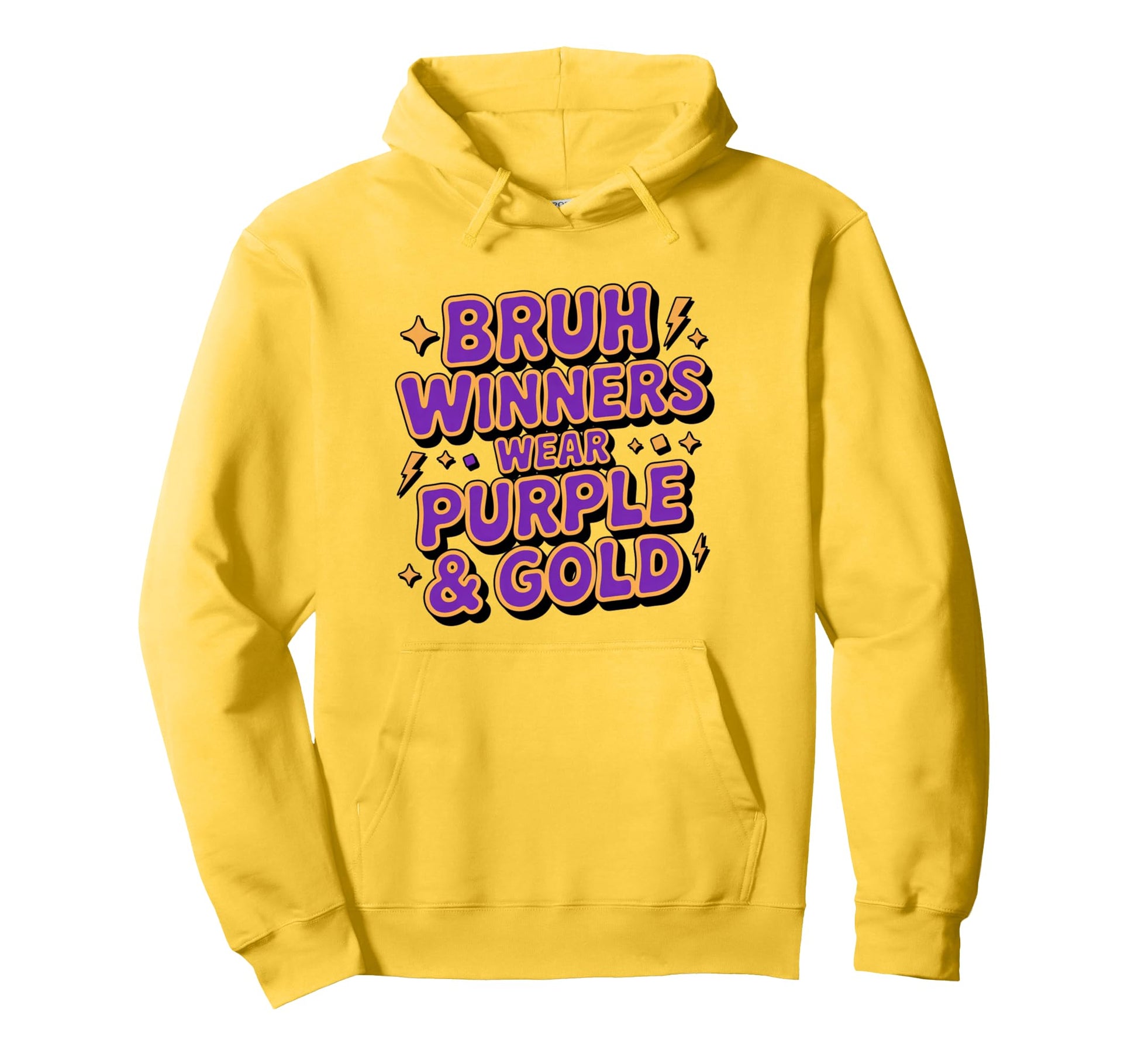 Bruh Winners Wear Purple Gold Summer Hoodie - Aesthetic Graphic Unisex - T-Shirt, Sweatshirt, Hoodie