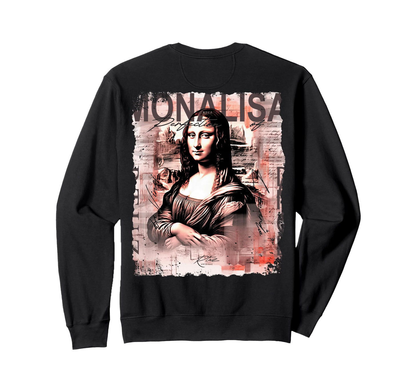 Mona Lisa Art Y2K Back Streetwear Sweatshirt - Novelty Apparel Men Women - T-Shirt, Sweatshirt, Hoodie