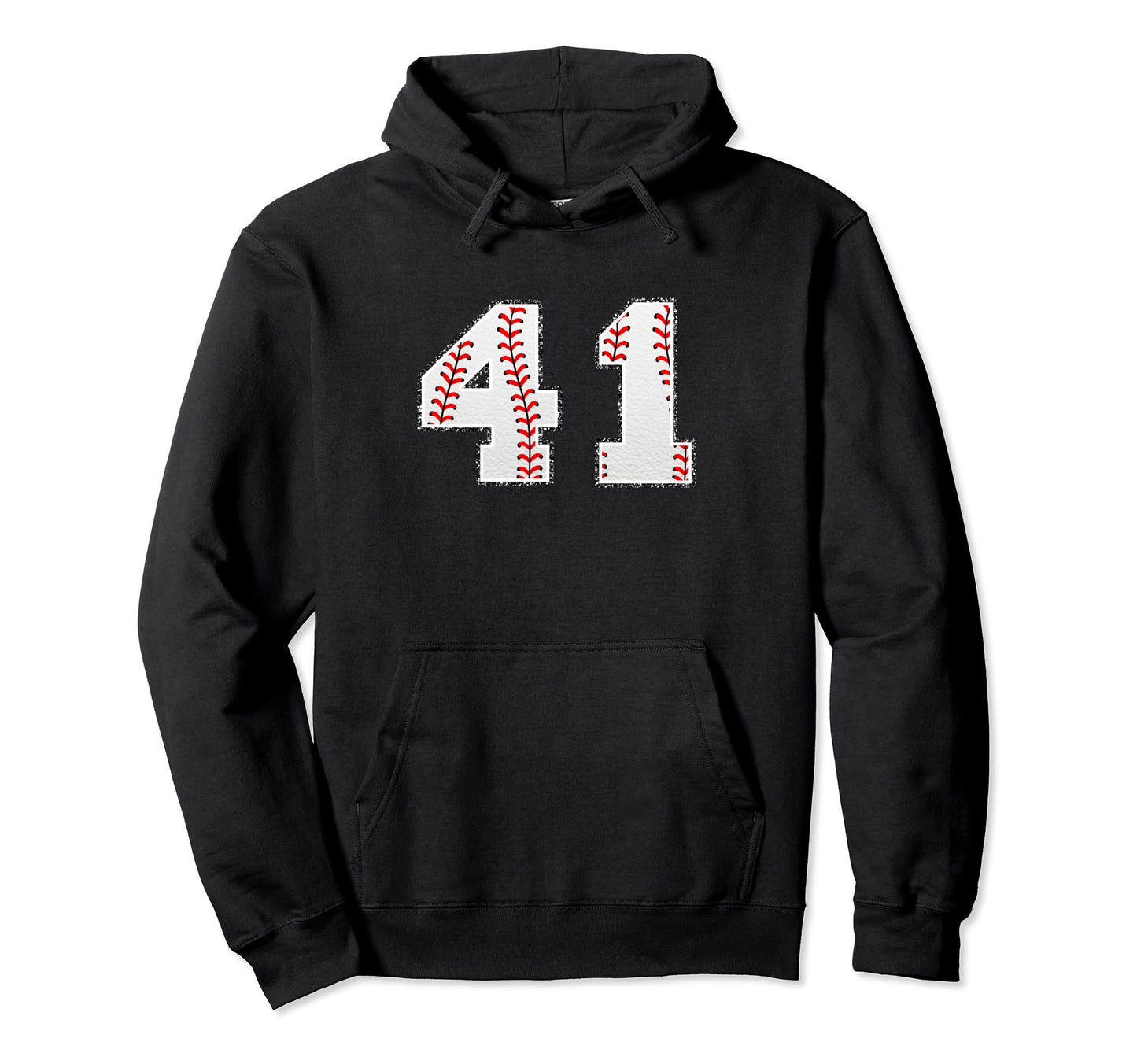 Number 41 Baseball Distressed Number Hoodie - Streetwear Style Men Women - T-Shirt, Sweatshirt, Hoodie