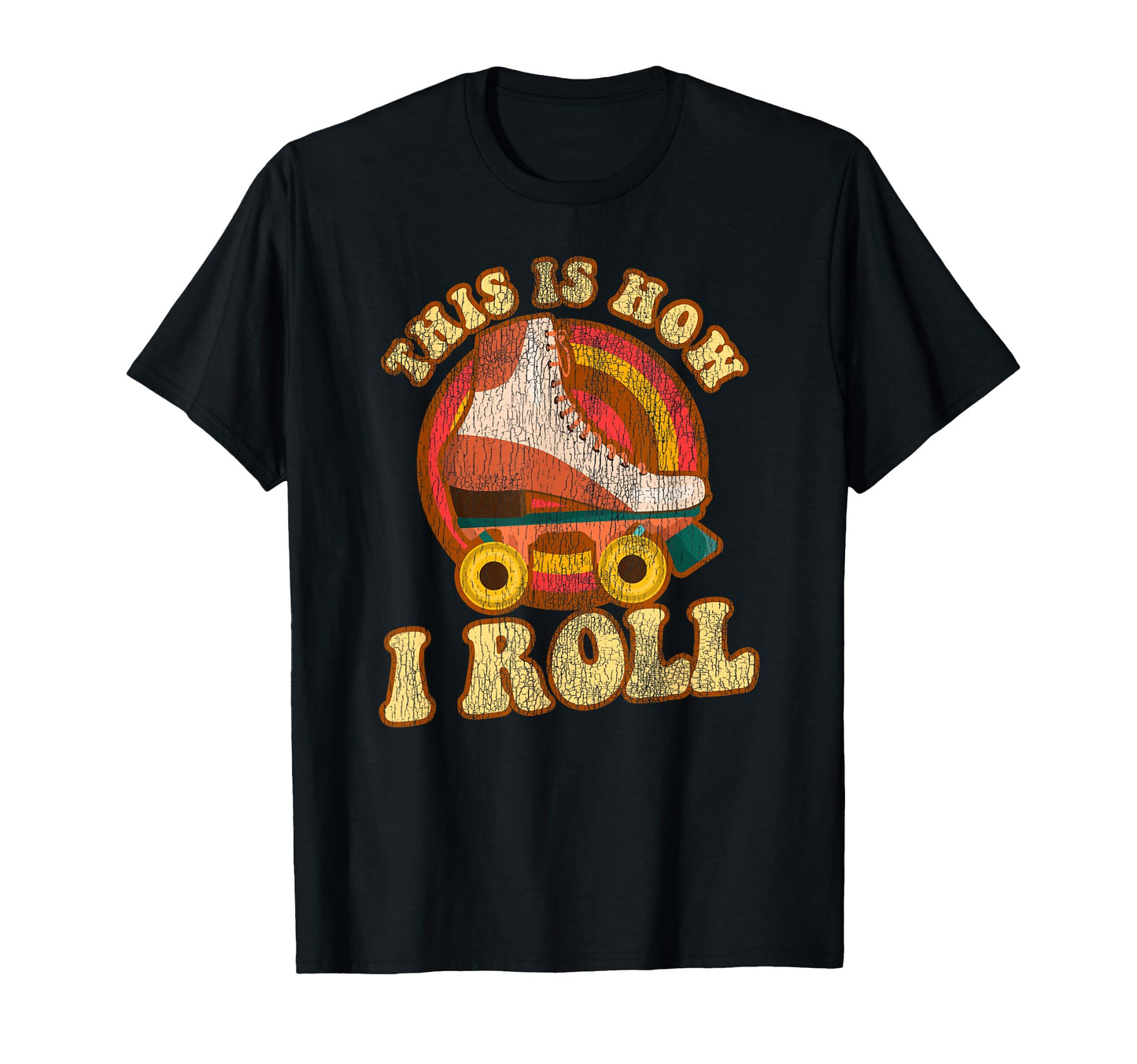 Roller Skating Skate 1970S T-Shirt - Casual Everyday Wear Men Women - T-Shirt, Sweatshirt, Hoodie