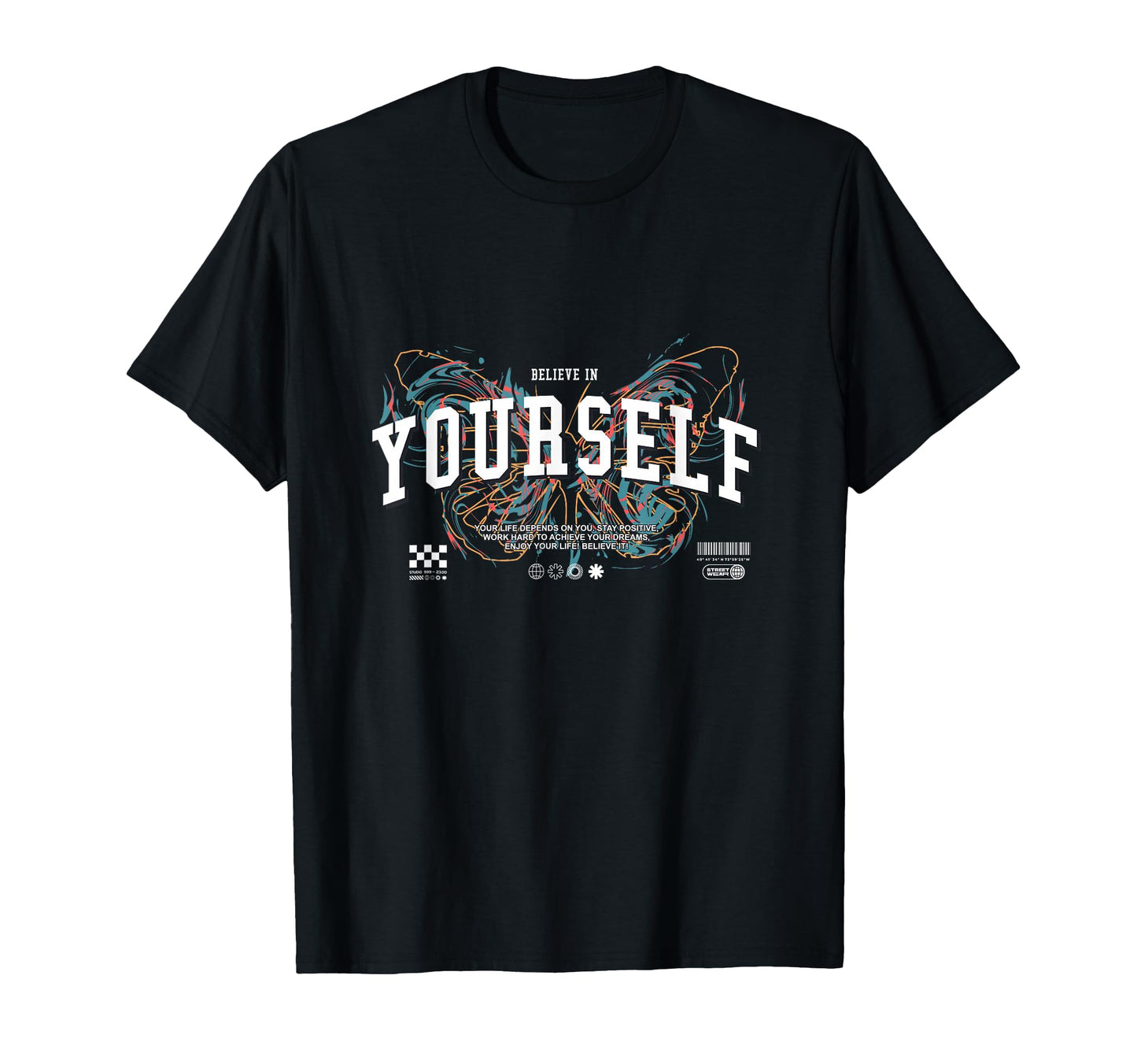 Butterfly Yourself Y2K Grunge Aesthetic T-Shirt - Minimalist Print Unisex - T-Shirt, Sweatshirt, Hoodie