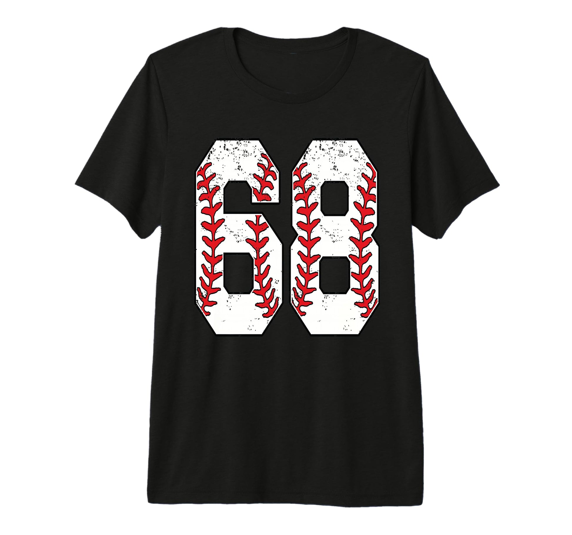 Number 68 Baseball 68 Jersey Number T-Shirt - Fun Novelty Design Men Women - T-Shirt, Sweatshirt, Hoodie