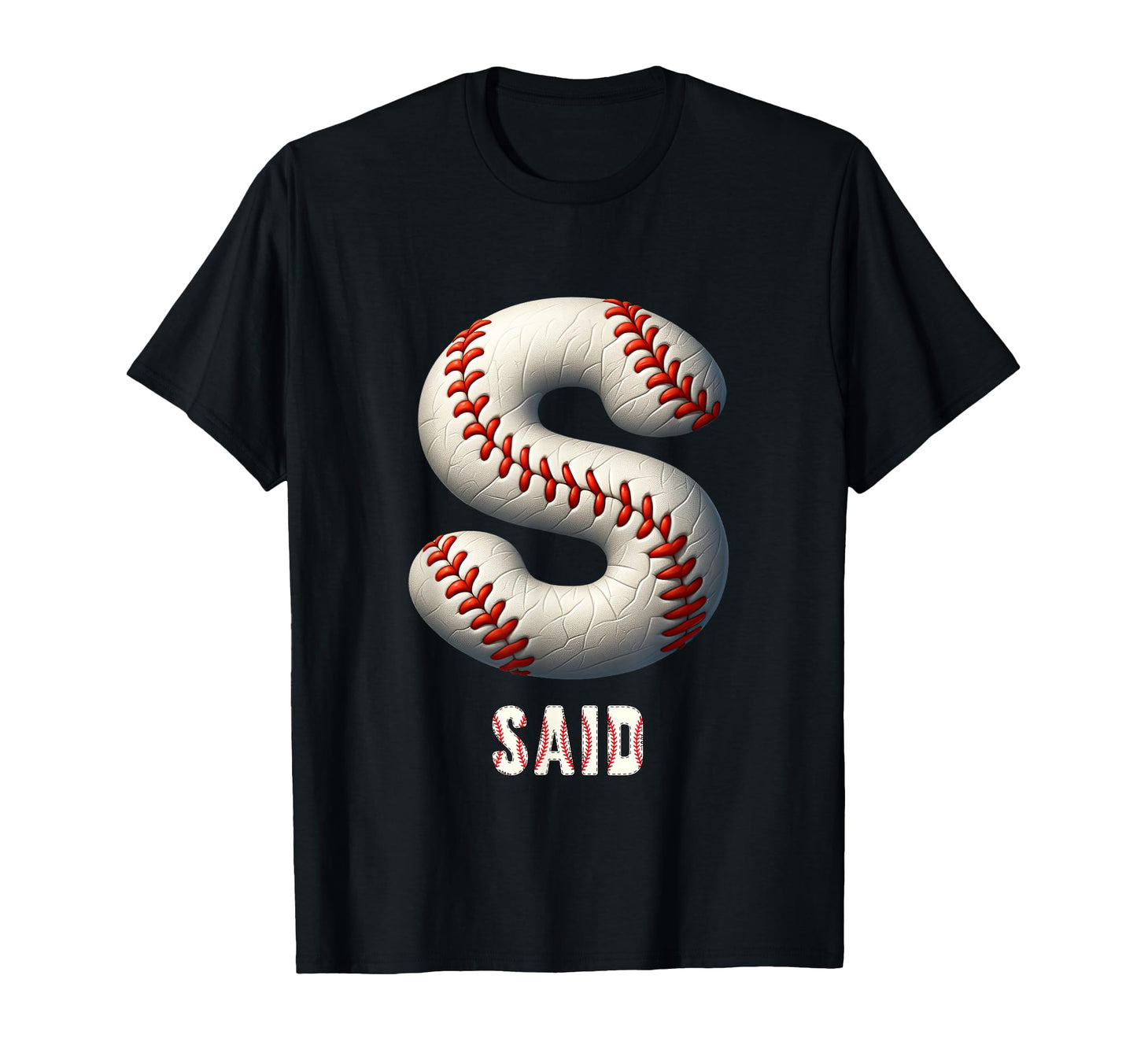 Baseball Home Run Mauritz Initial T-Shirt - Minimalist Print Men Women - T-Shirt, Sweatshirt, Hoodie