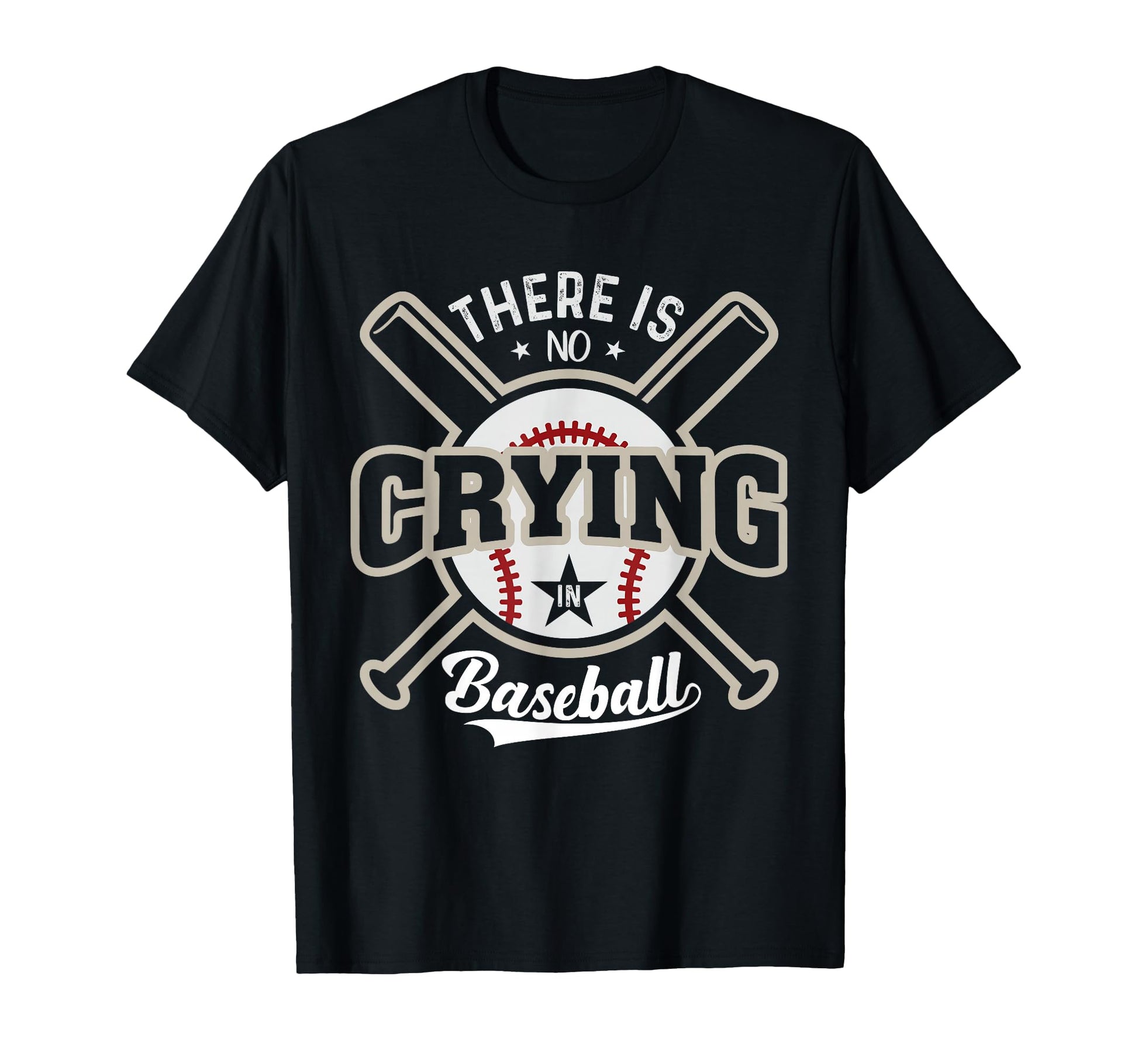 Funny There Is No Crying Baseball T-Shirt - Graphic Print Unisex - T-Shirt, Sweatshirt, Hoodie