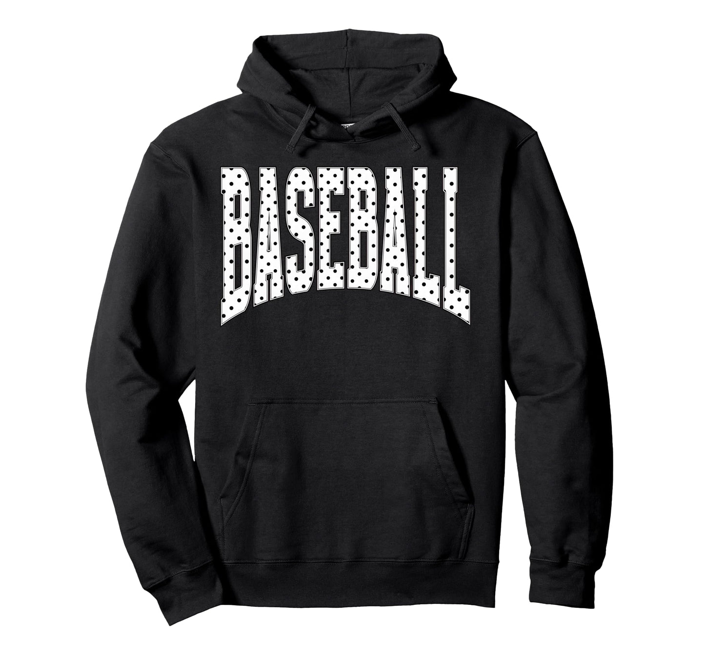 Baseball Polka Dot Baseball Pattern Hoodie - Unique Graphic for Adults - T-Shirt, Sweatshirt, Hoodie