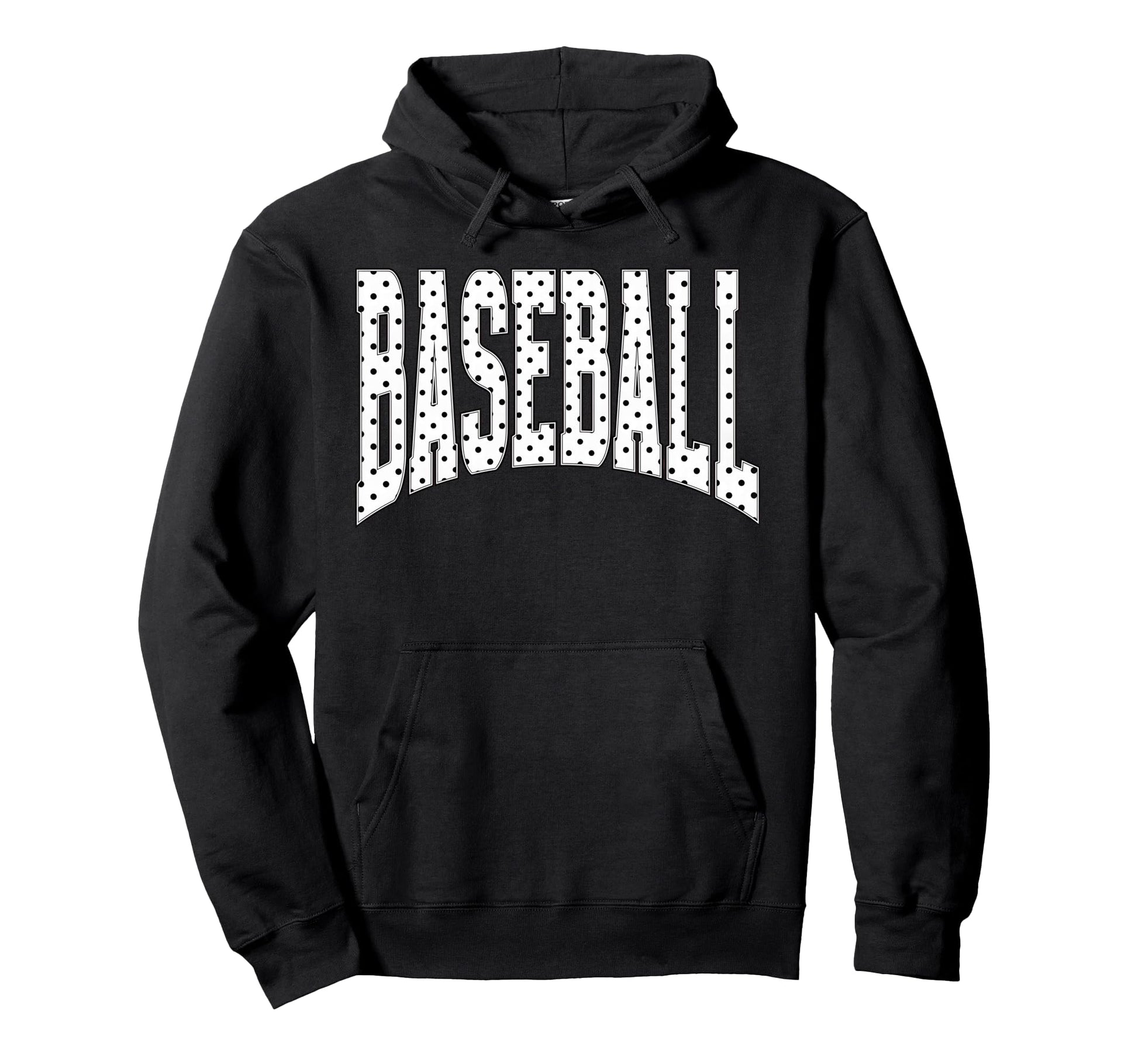 Baseball Polka Dot Baseball Pattern Hoodie - Unique Graphic for Adults - T-Shirt, Sweatshirt, Hoodie