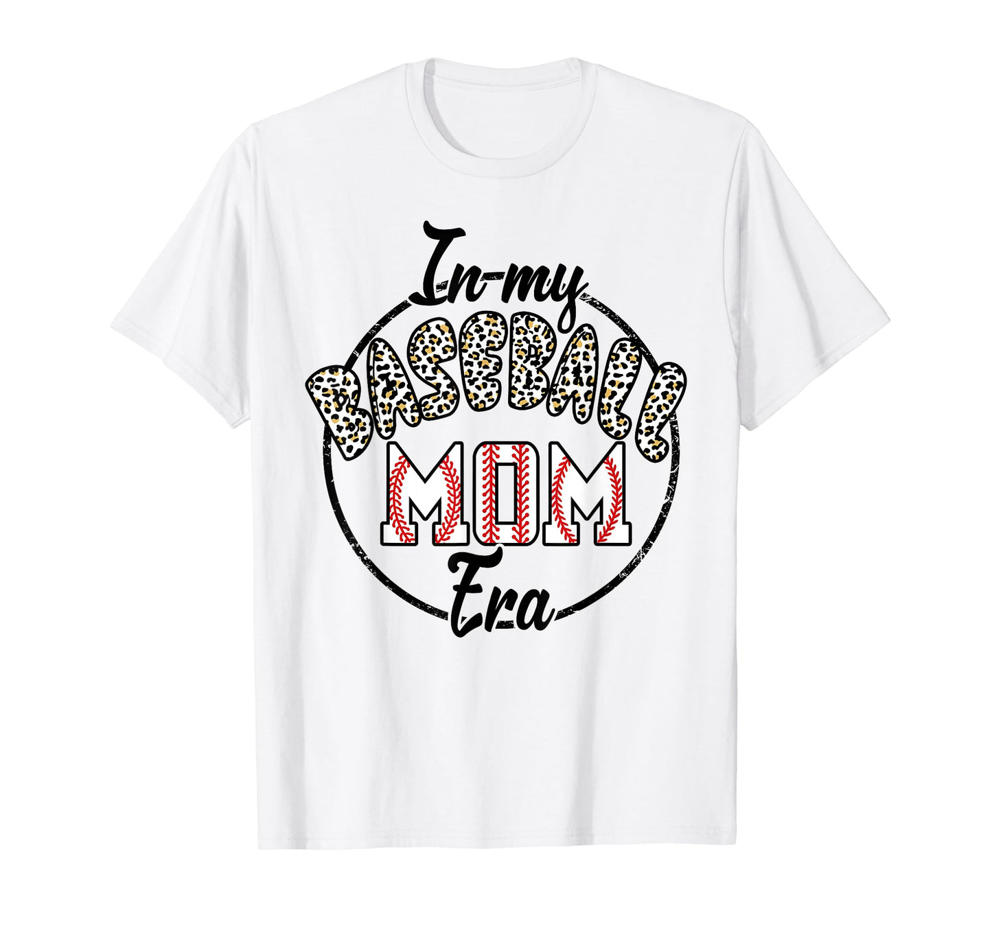 My Baseball Mom Era Leopard Baseball T-Shirt - Unique Graphic Men Women - T-Shirt, Sweatshirt, Hoodie