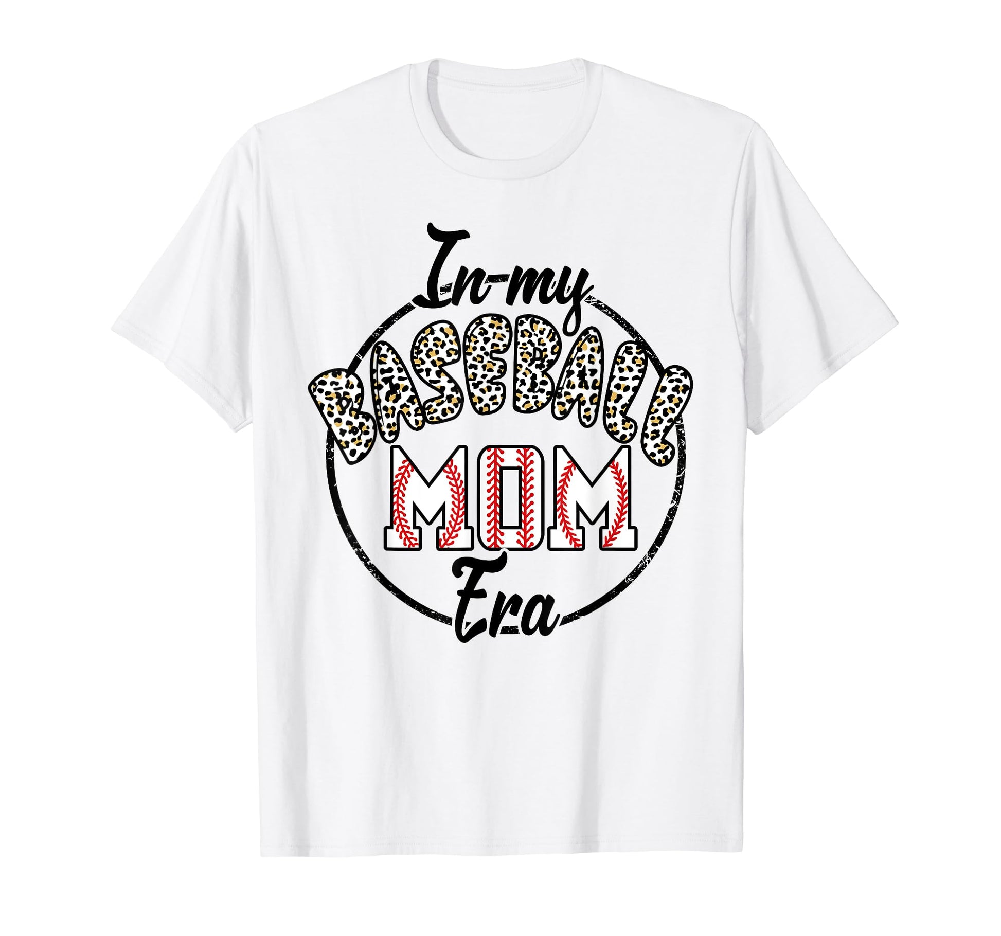 My Baseball Mom Era Leopard Baseball T-Shirt - Unique Graphic Men Women - T-Shirt, Sweatshirt, Hoodie