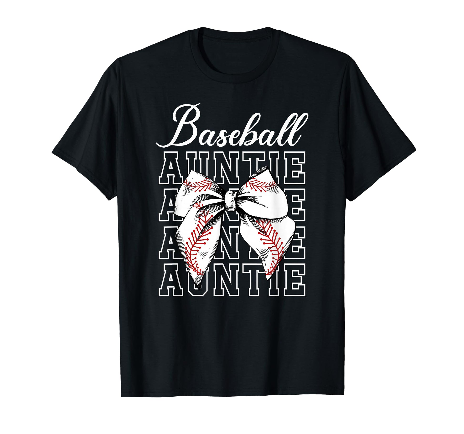 Baseball Auntie Coquette Baseball Aunt T-Shirt - Graphic Print for Adults - T-Shirt, Sweatshirt, Hoodie