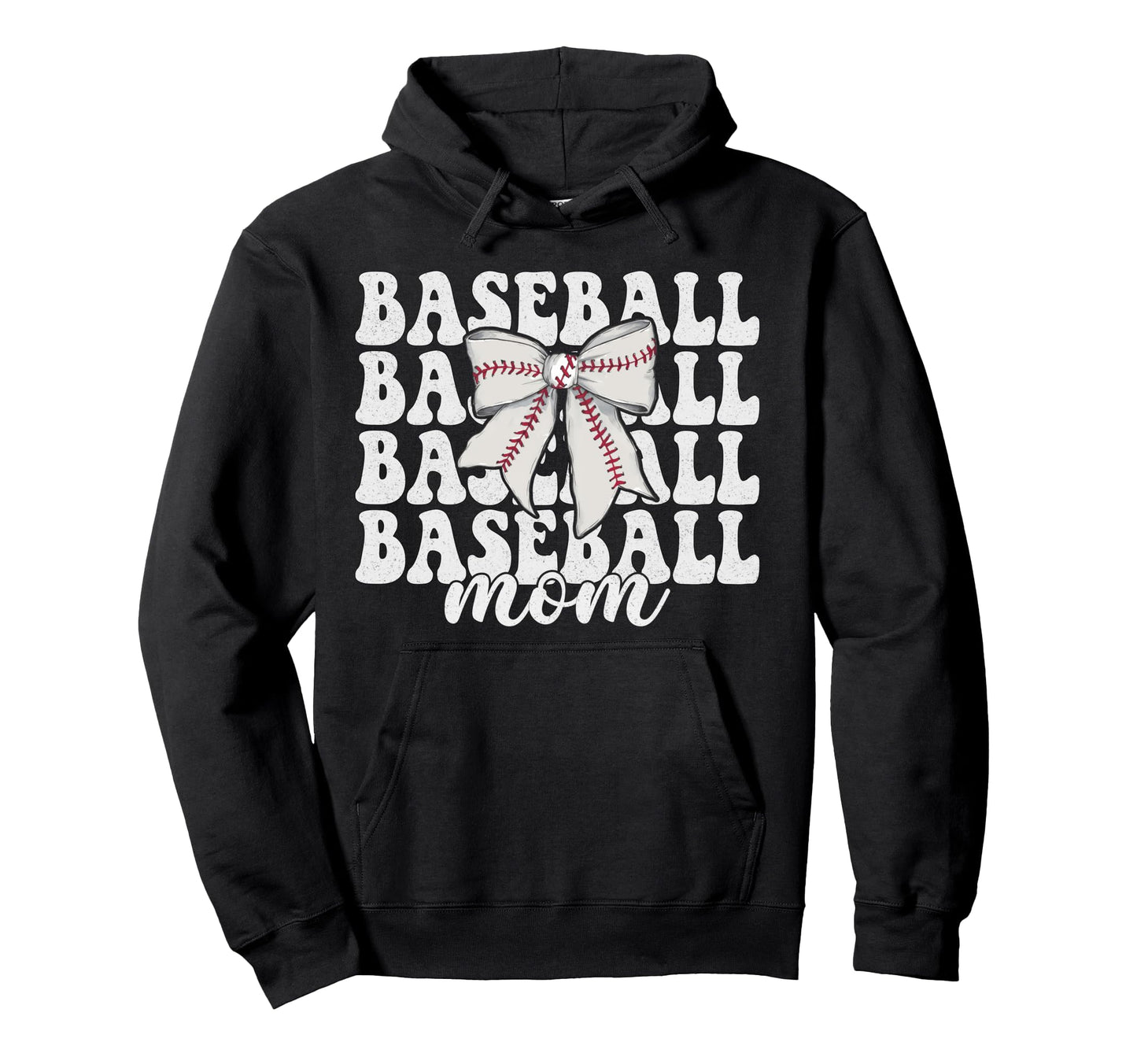 Baseball Mom Baseball Mama Mothers Day Hoodie - Minimalist Print Men Women - T-Shirt, Sweatshirt, Hoodie