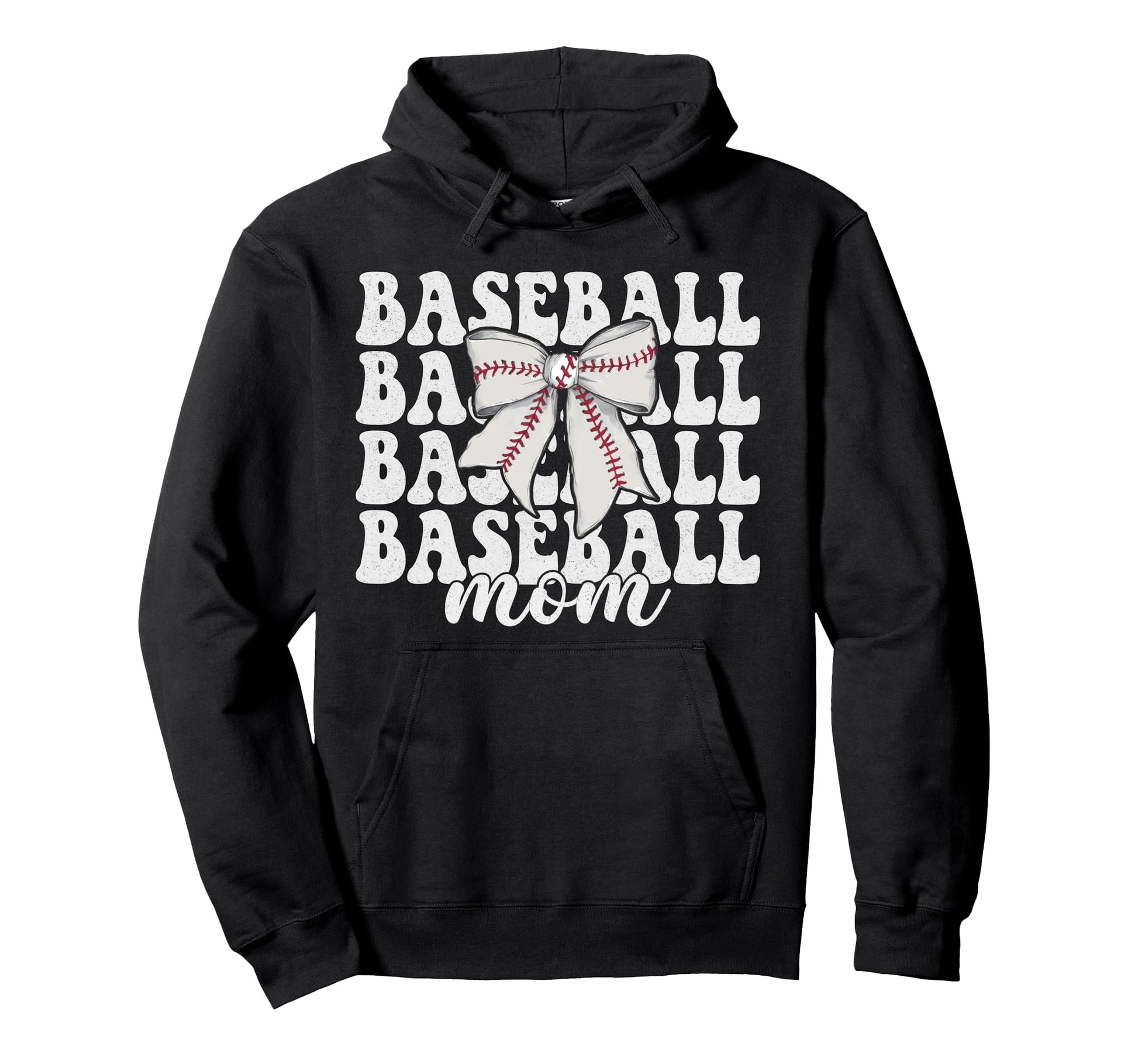 Baseball Mom Baseball Mama Mothers Day Hoodie - Minimalist Print Men Women - T-Shirt, Sweatshirt, Hoodie