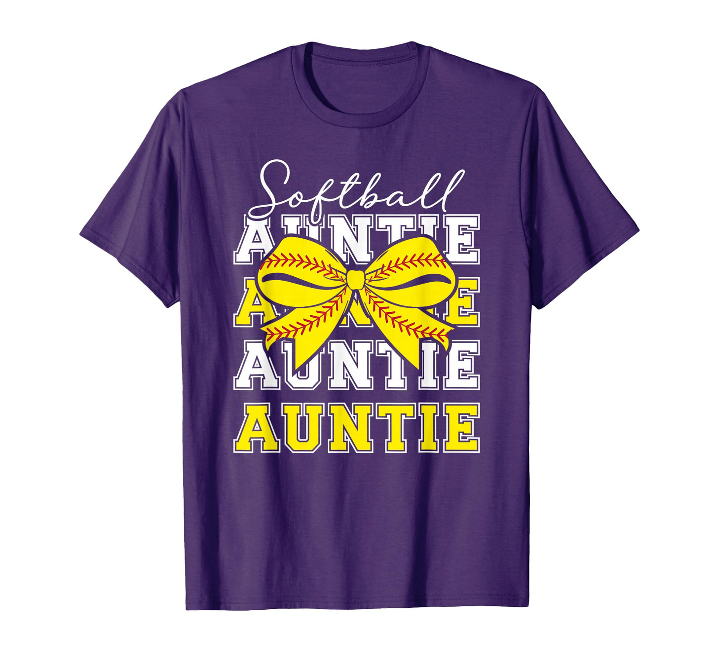 Softball Auntie Coquette Softball Aunt T-Shirt - Unique Graphic Unisex - T-Shirt, Sweatshirt, Hoodie