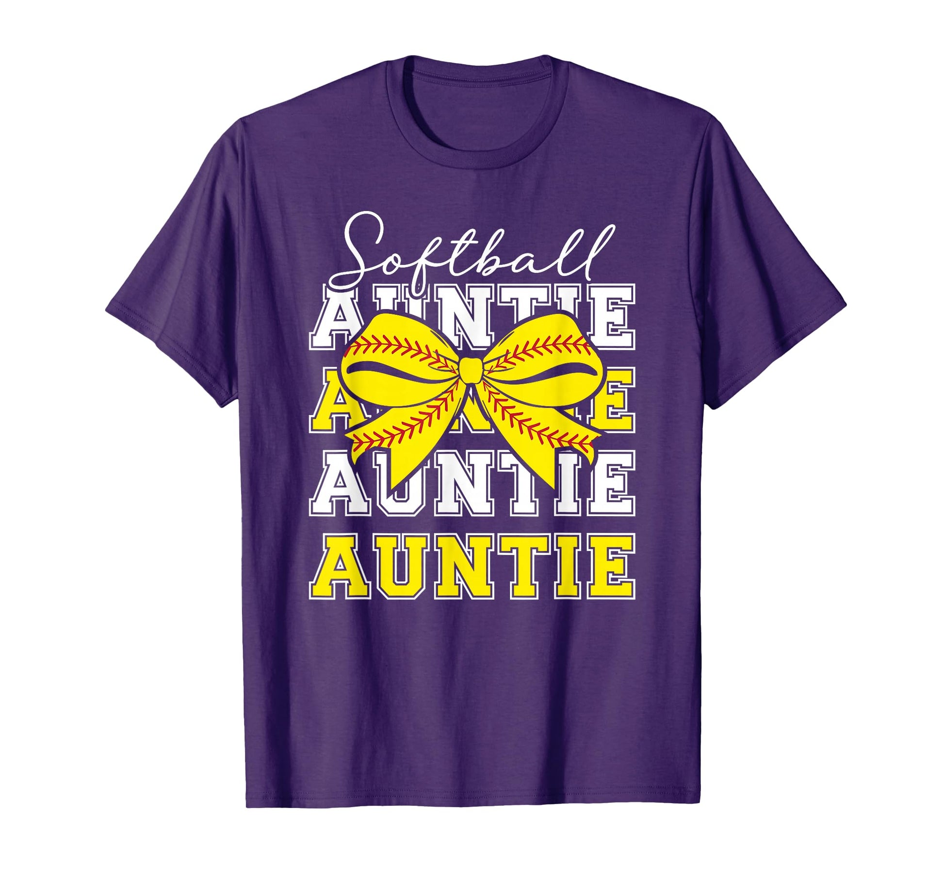 Softball Auntie Coquette Softball Aunt T-Shirt - Unique Graphic Unisex - T-Shirt, Sweatshirt, Hoodie
