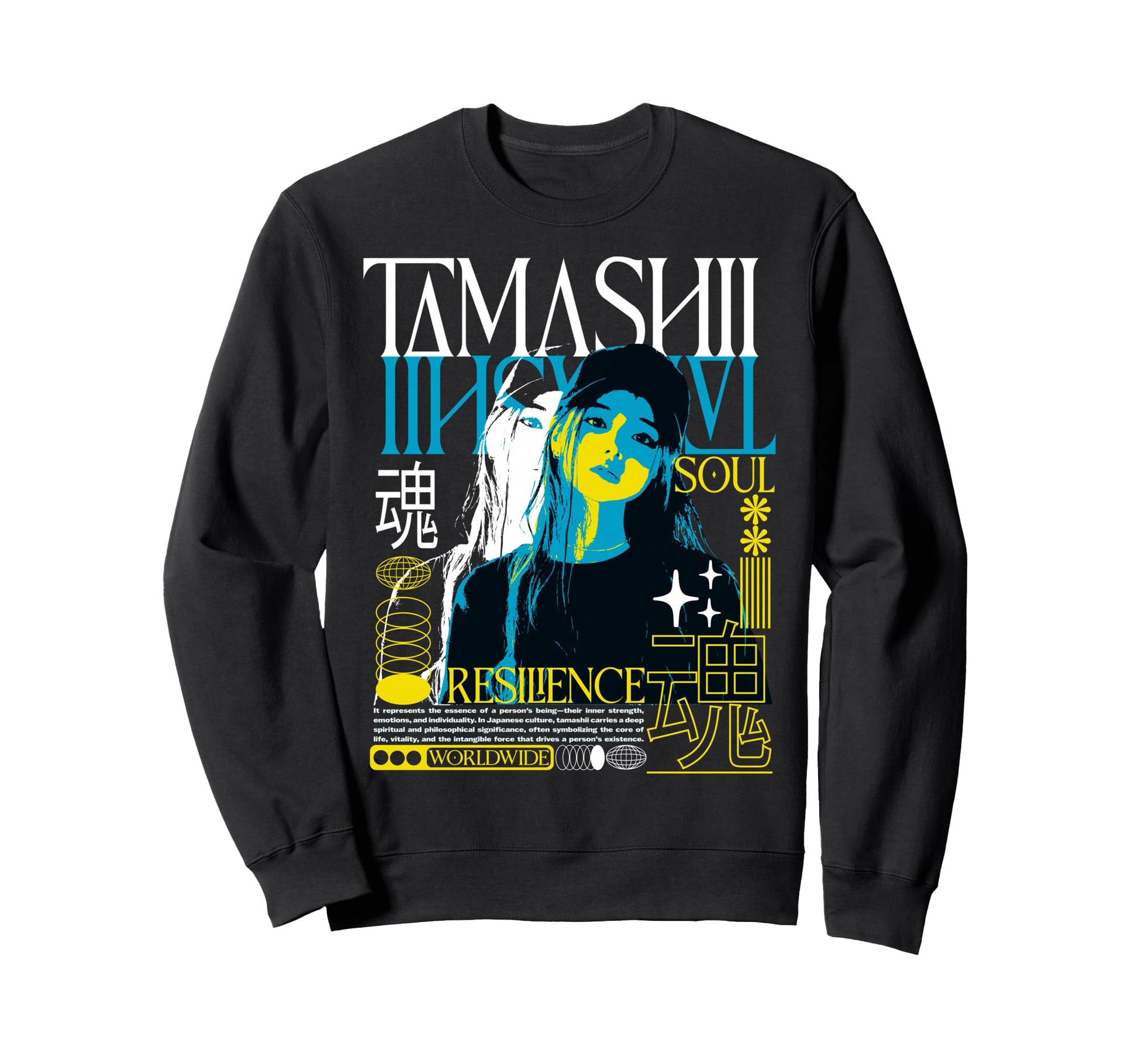 Y2K Japanese Bold Urban Sweatshirt - Casual Everyday Wear for Adults - T-Shirt, Sweatshirt, Hoodie