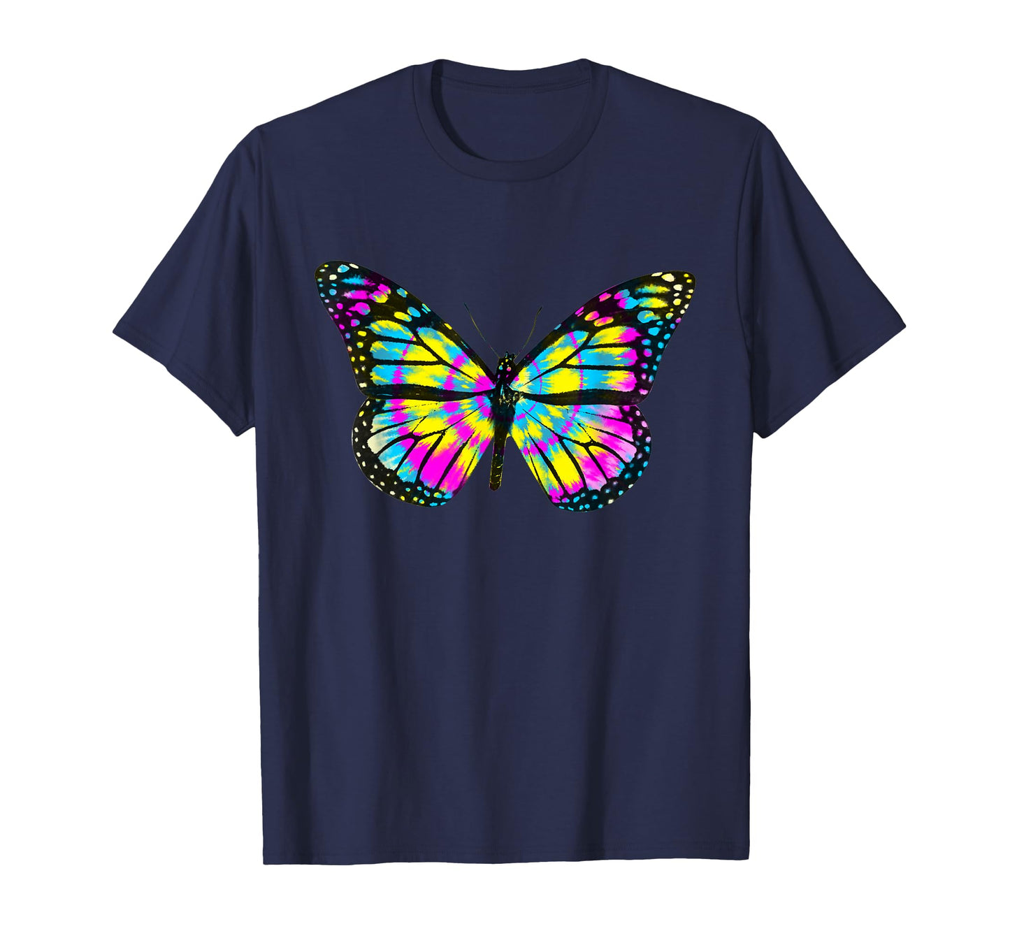 Tie Dye Monarch Butterfly Wings 60S T-Shirt - Minimalist Print Men Women - T-Shirt, Sweatshirt, Hoodie