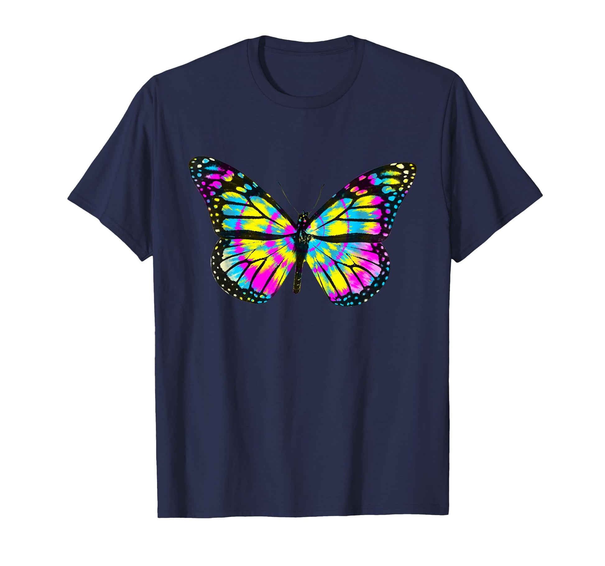 Tie Dye Monarch Butterfly Wings 60S T-Shirt - Minimalist Print Men Women - T-Shirt, Sweatshirt, Hoodie
