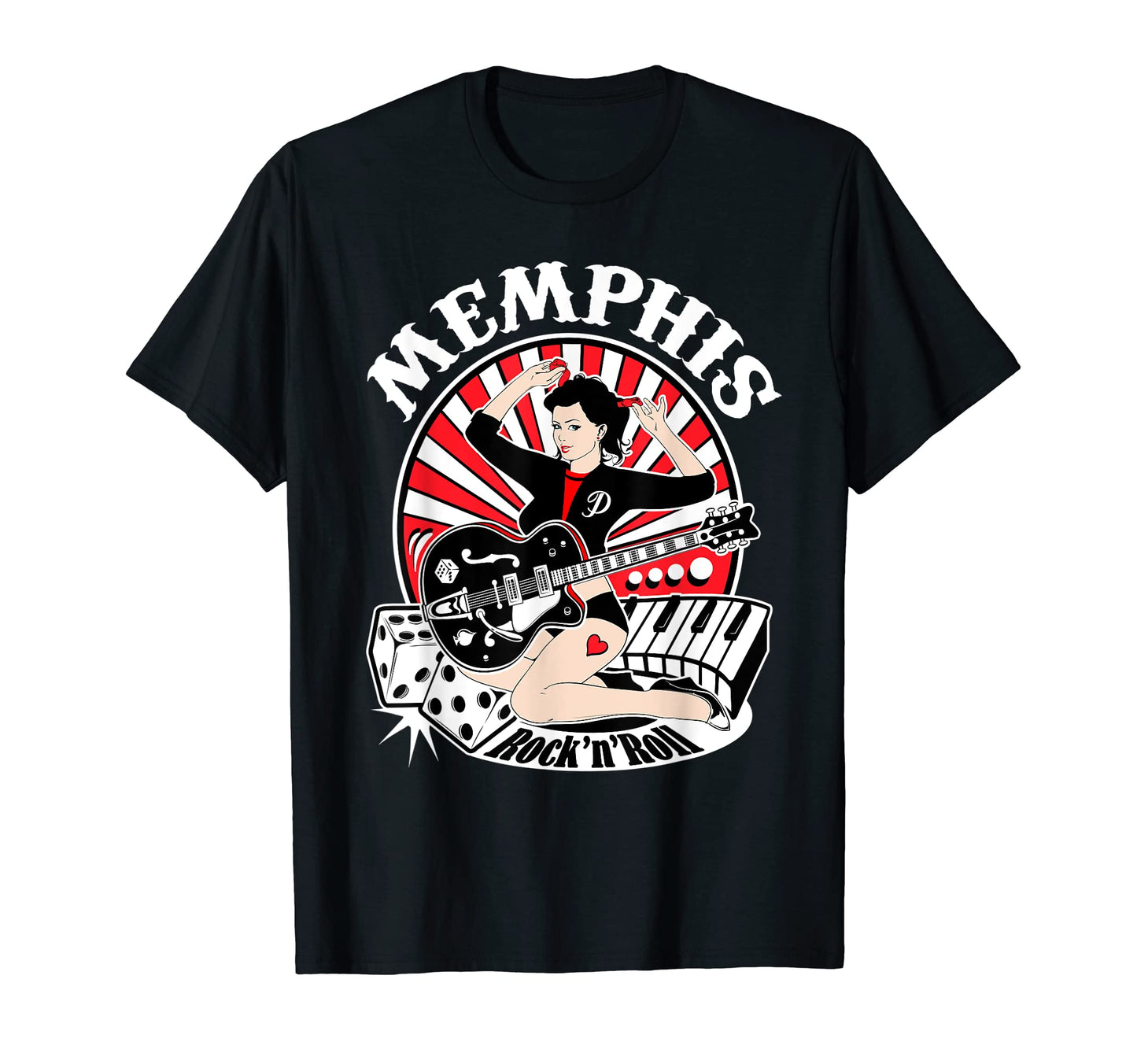 Rockabilly Pin Up 50S Sock Hop Rocker T-Shirt - Fun Novelty Design Unisex - T-Shirt, Sweatshirt, Hoodie