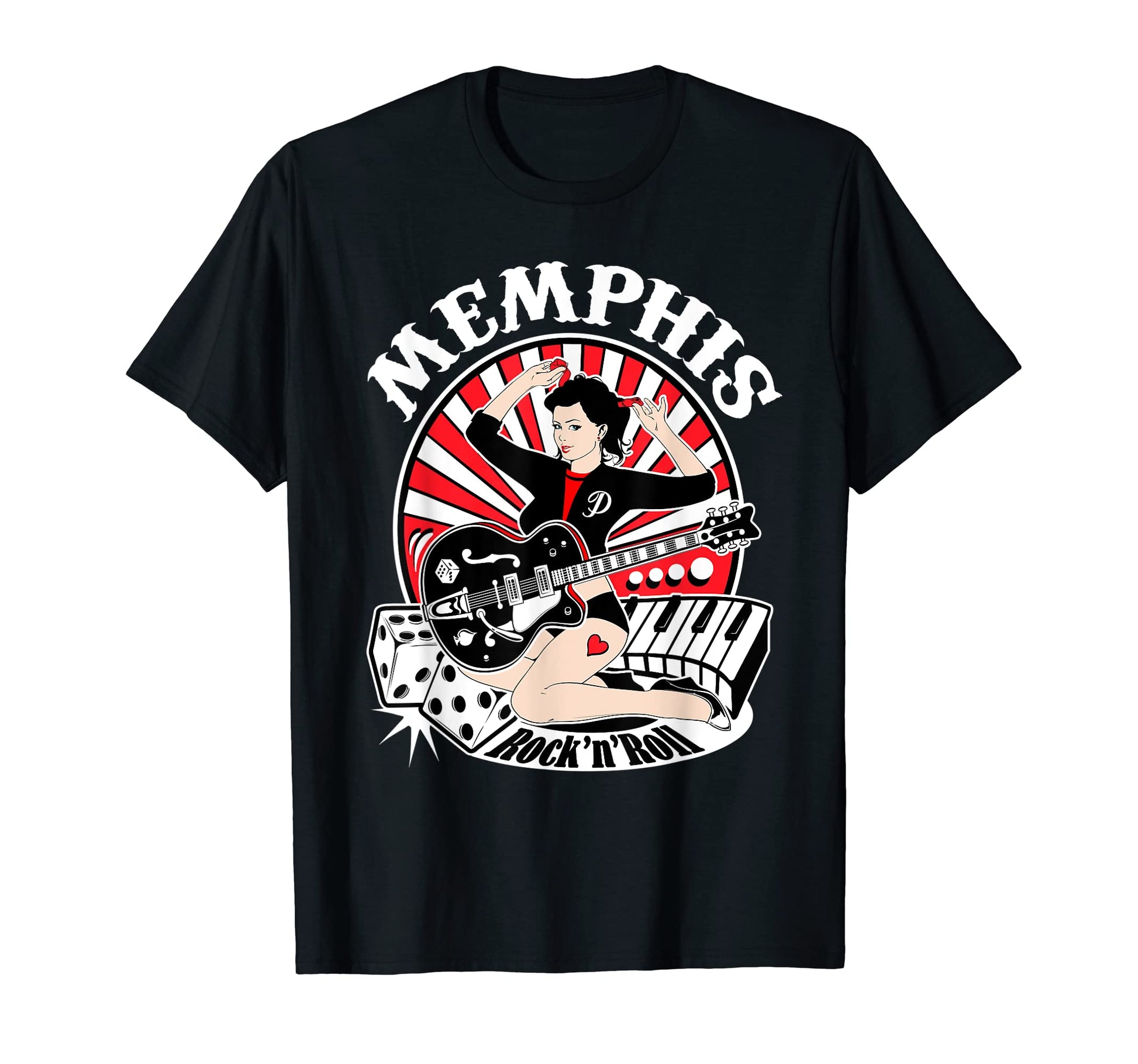 Rockabilly Pin Up 50S Sock Hop Rocker T-Shirt - Fun Novelty Design Unisex - T-Shirt, Sweatshirt, Hoodie