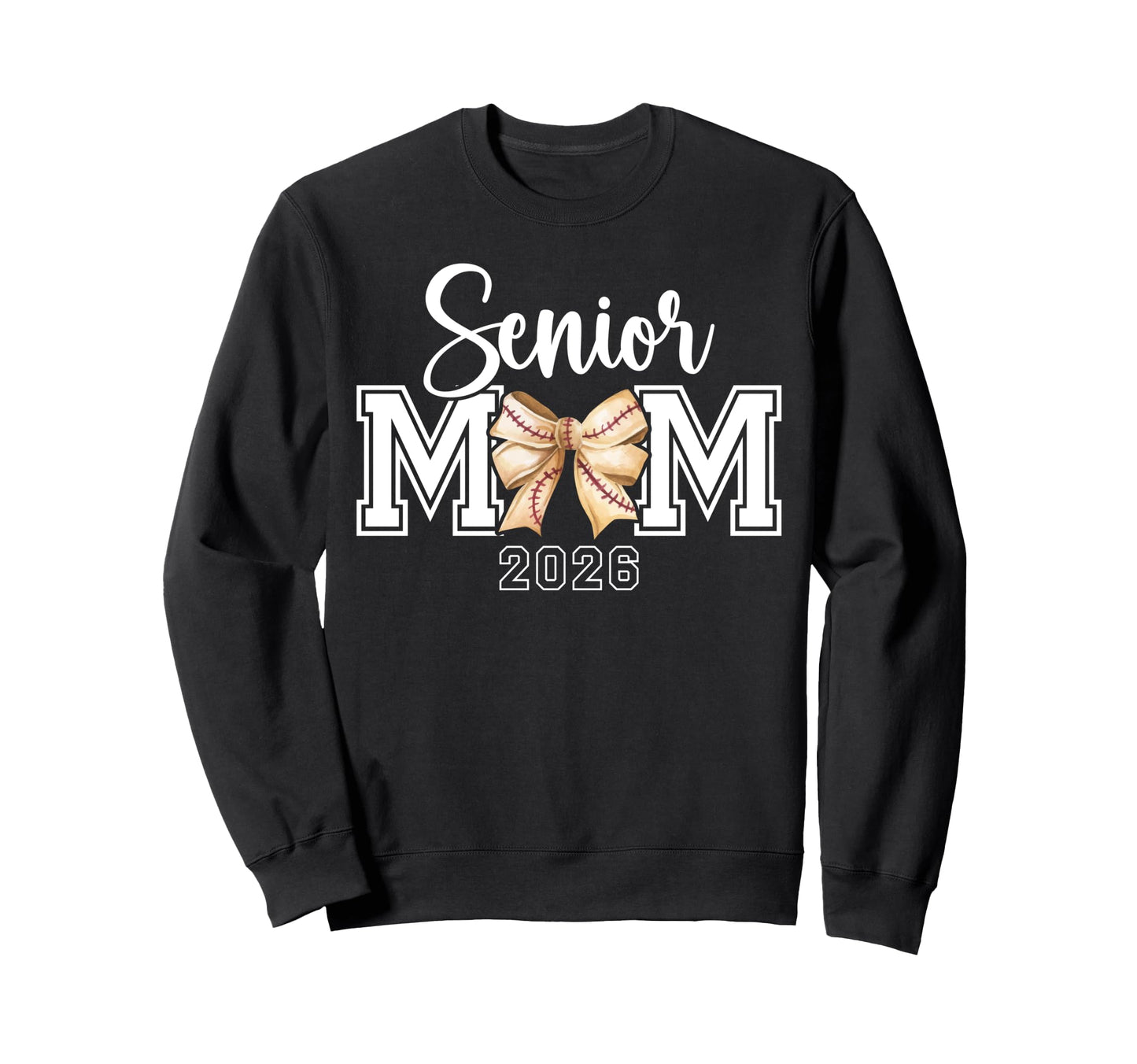 Baseball Senior Mom 2026 Baseball Sweatshirt - Minimalist Print Men Women - T-Shirt, Sweatshirt, Hoodie