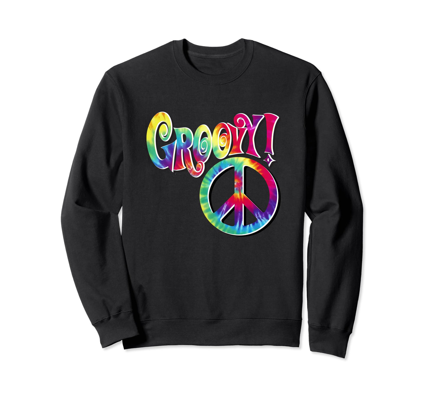 Groovy Psychedelic Tie Dye Hippie Sweatshirt - Novelty Apparel Men Women - T-Shirt, Sweatshirt, Hoodie