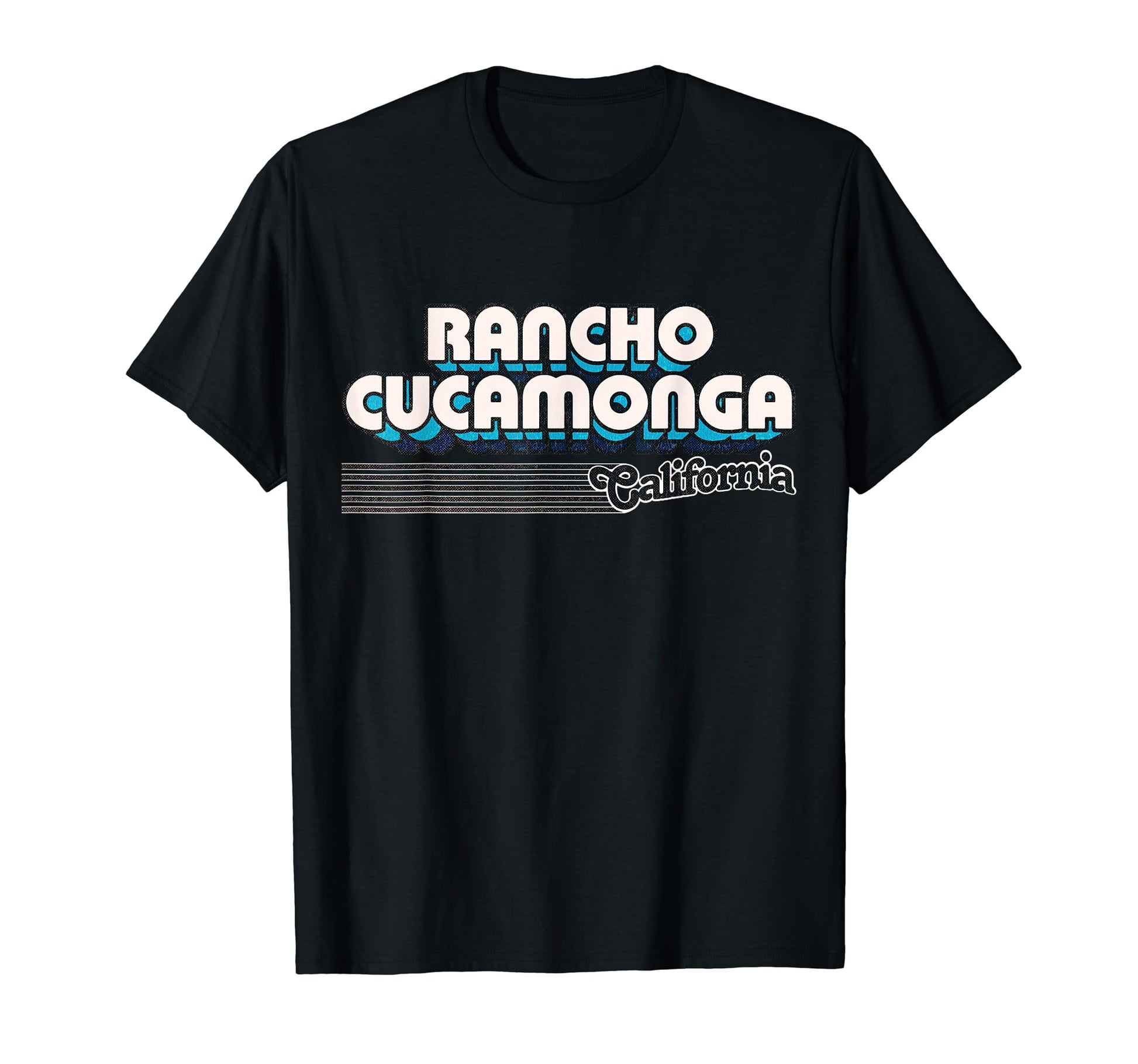Rancho Cucamonga California Stripes T-Shirt - Novelty Apparel Unisex - T-Shirt, Sweatshirt, Hoodie