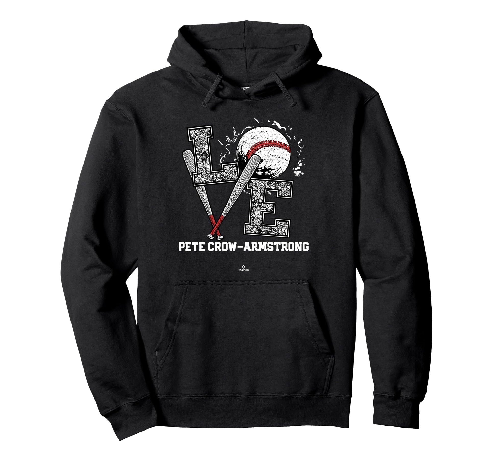 Distressed Baseball Love Pete Hoodie - Casual Everyday Wear for Adults - T-Shirt, Sweatshirt, Hoodie
