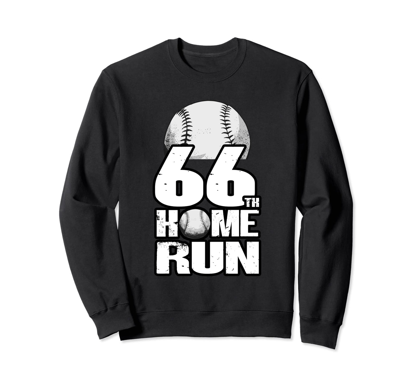 66 Years Old Baseball 66Th Birthday Sweatshirt - Novelty Apparel Unisex - T-Shirt, Sweatshirt, Hoodie