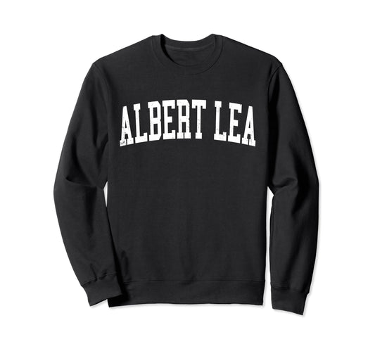 Albert Lea Mn Distressed White Sweatshirt - Aesthetic Graphic Men Women - T-Shirt, Sweatshirt, Hoodie