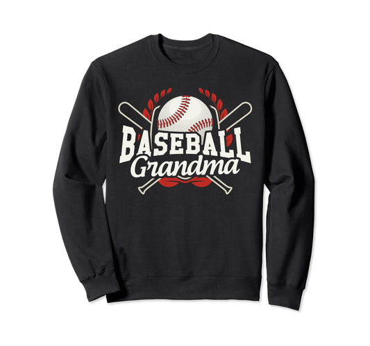 Baseball Grandma Baseball Sweatshirt - Aesthetic Graphic Men Women - T-Shirt, Sweatshirt, Hoodie