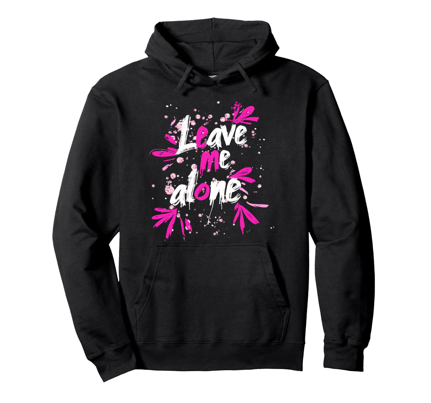 Leave Me Alone Y2K Emo Aesthetic Gothic Alt Hoodie - Graphic Print Unisex - T-Shirt, Sweatshirt, Hoodie