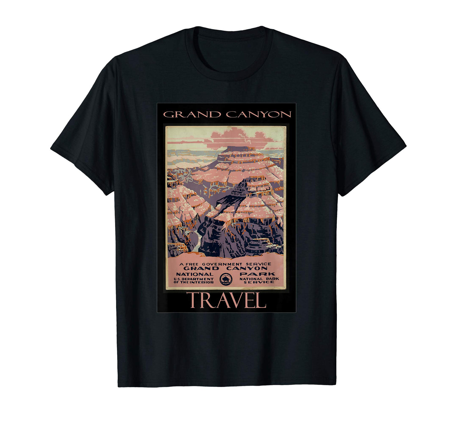 Grand Canyon National Park Travel T-Shirt - Minimalist Print for Adults - T-Shirt, Sweatshirt, Hoodie